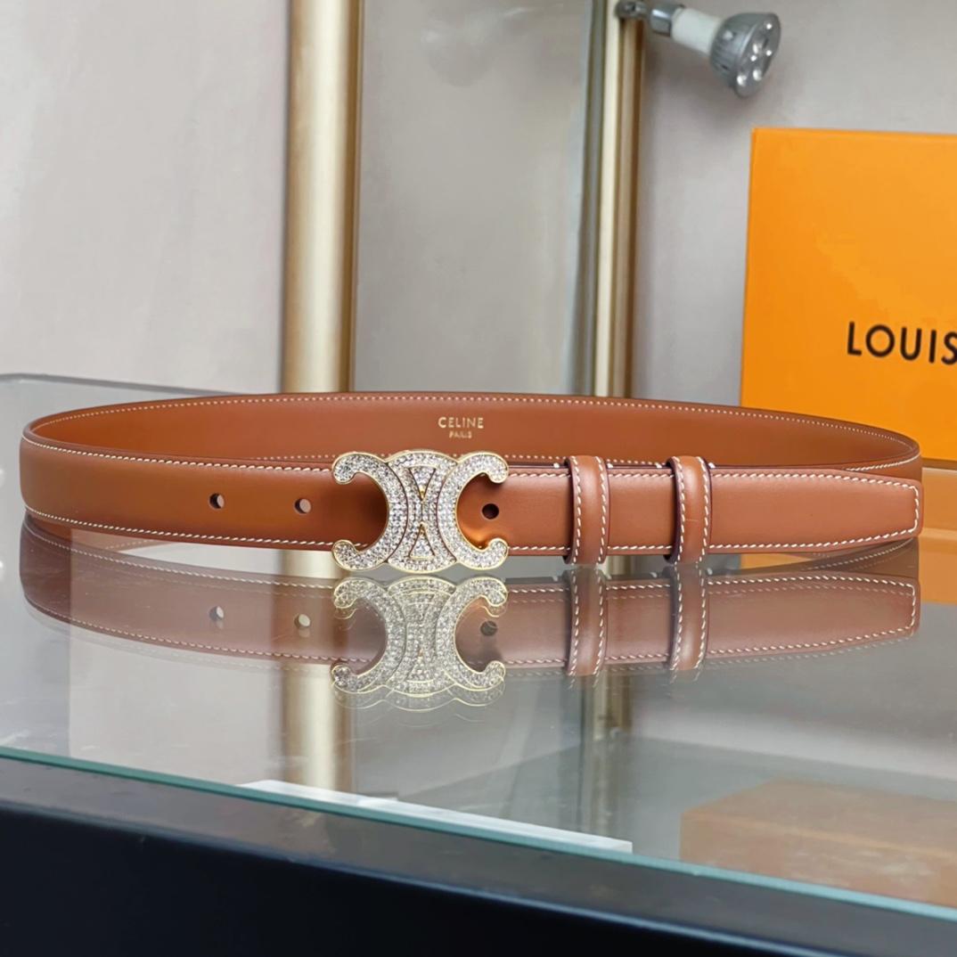 Celine Female Leather Belt Cow Leather M-l