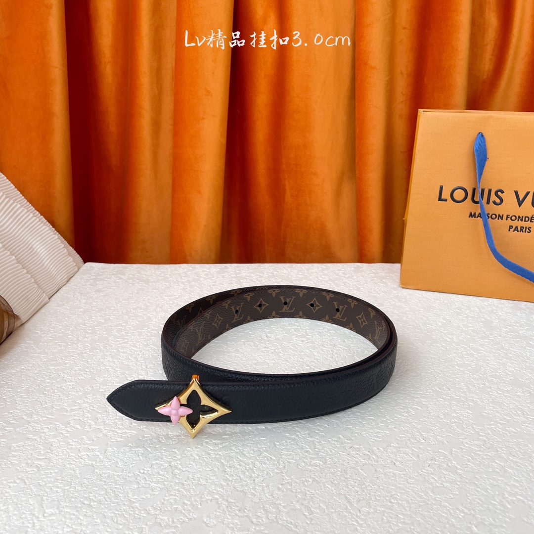 Louis Vuitton Female Basic Belt Coffee S-m-l
