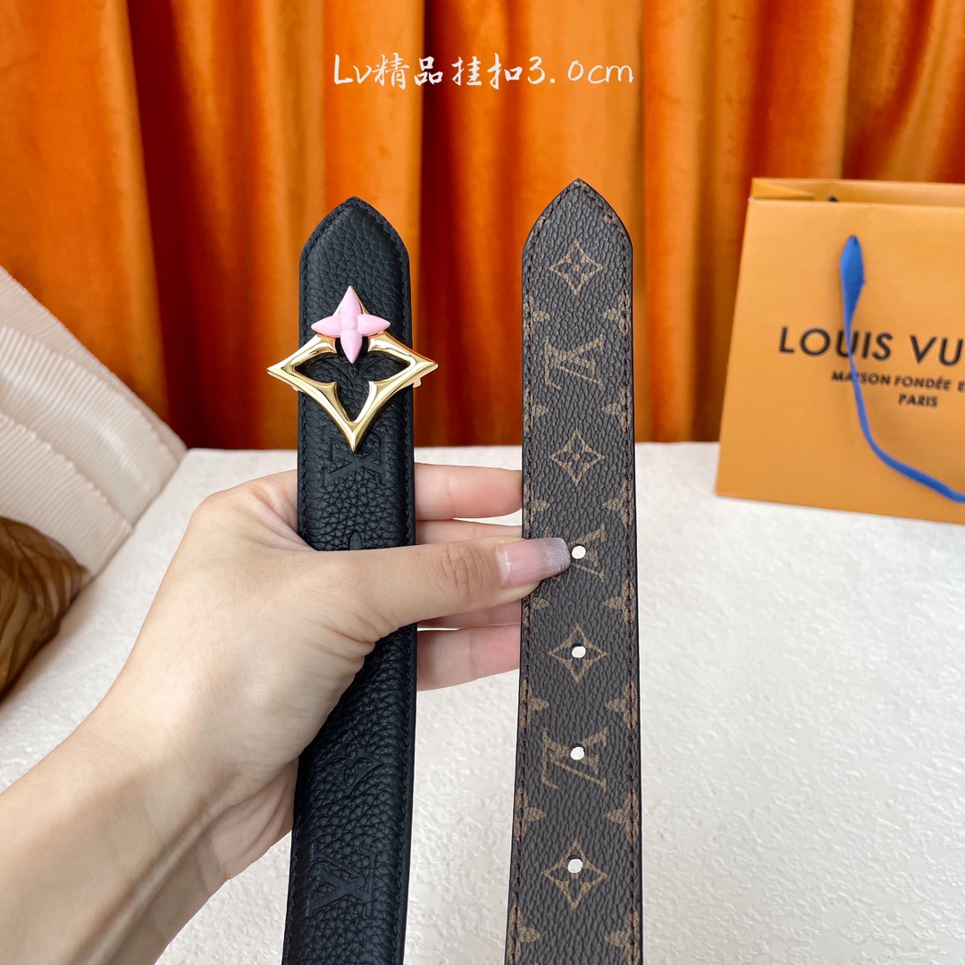 Louis Vuitton Female Basic Belt Coffee S-m-l