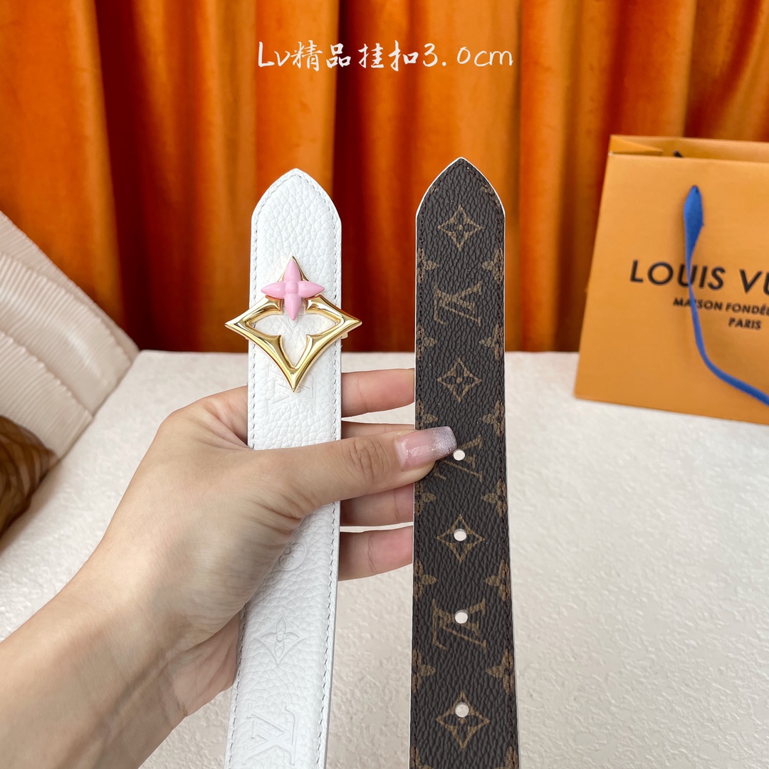 Louis Vuitton Female Basic Belt Coffee S-m-l