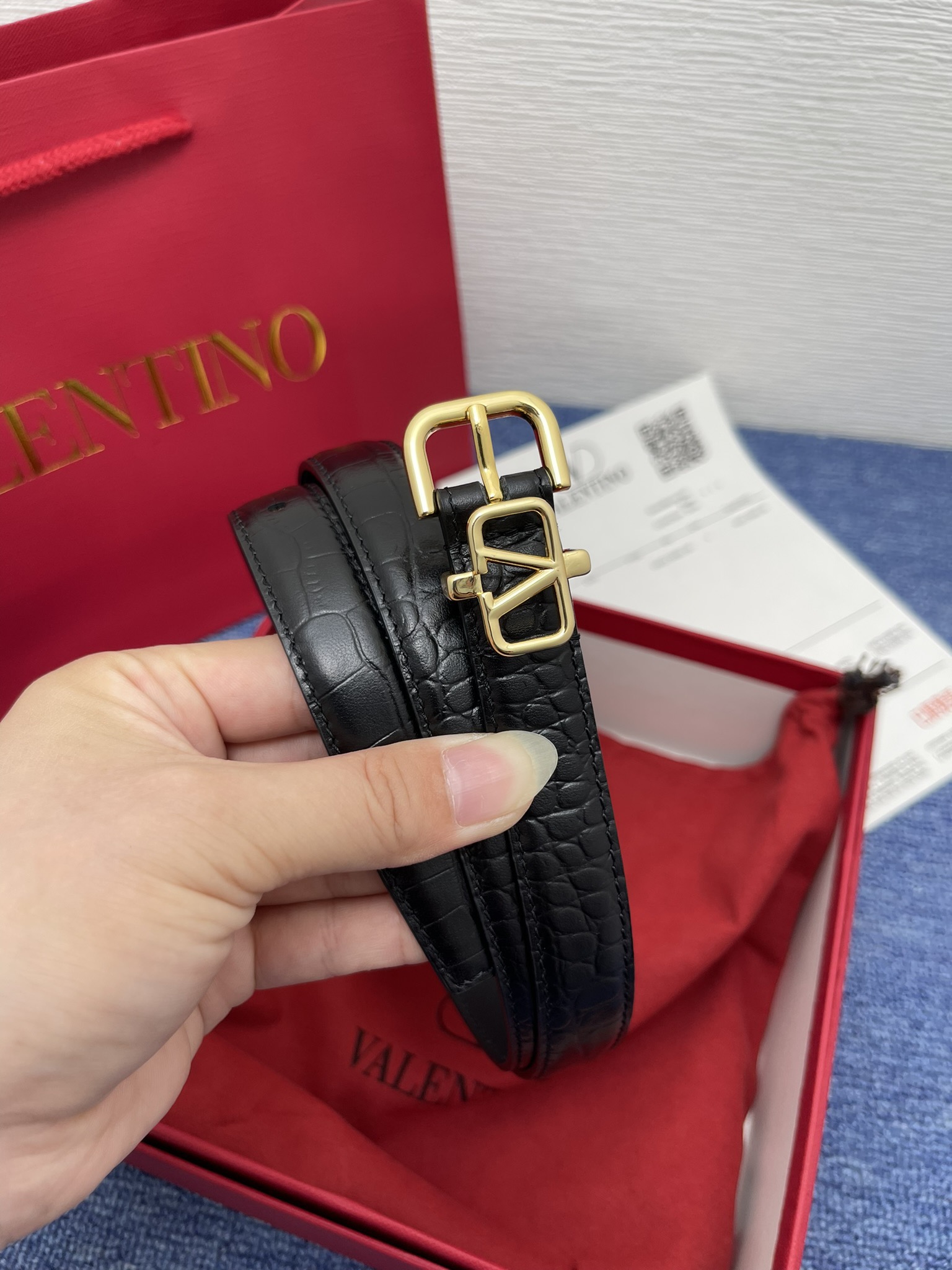 Female Leather Belt Top Grain Leather 20mm-14515