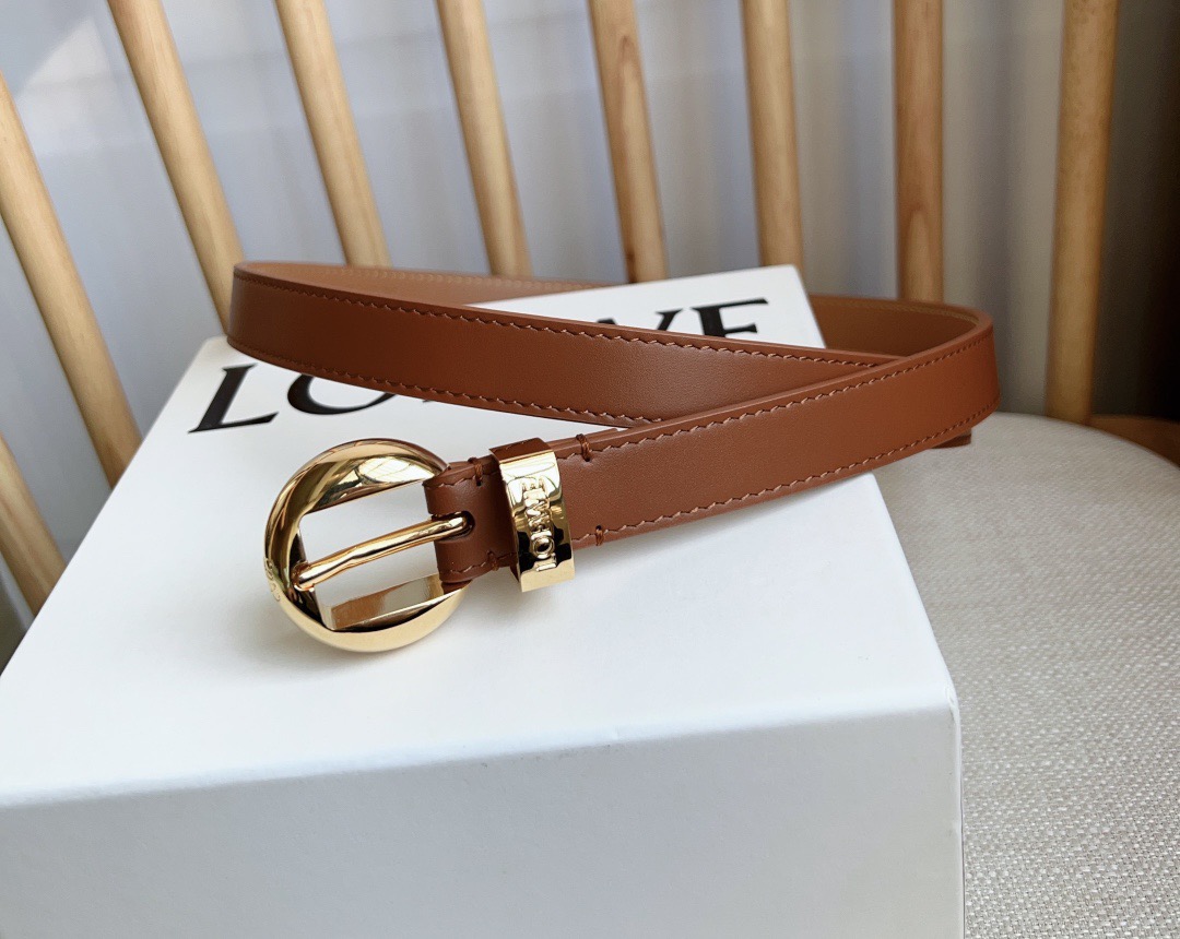 Loewe Female Pin Buckle Belt Cow Leather M-l