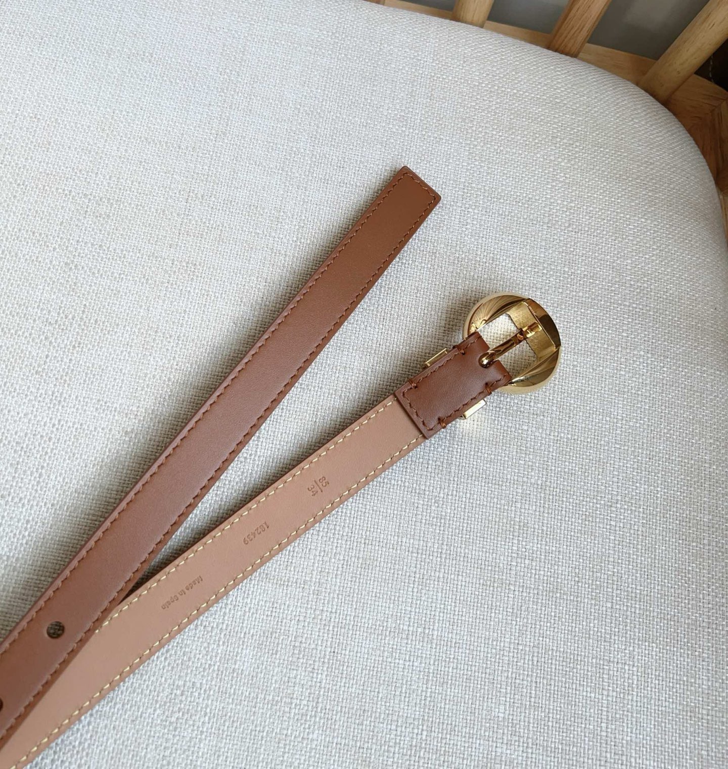 Loewe Female Pin Buckle Belt Cow Leather M-l