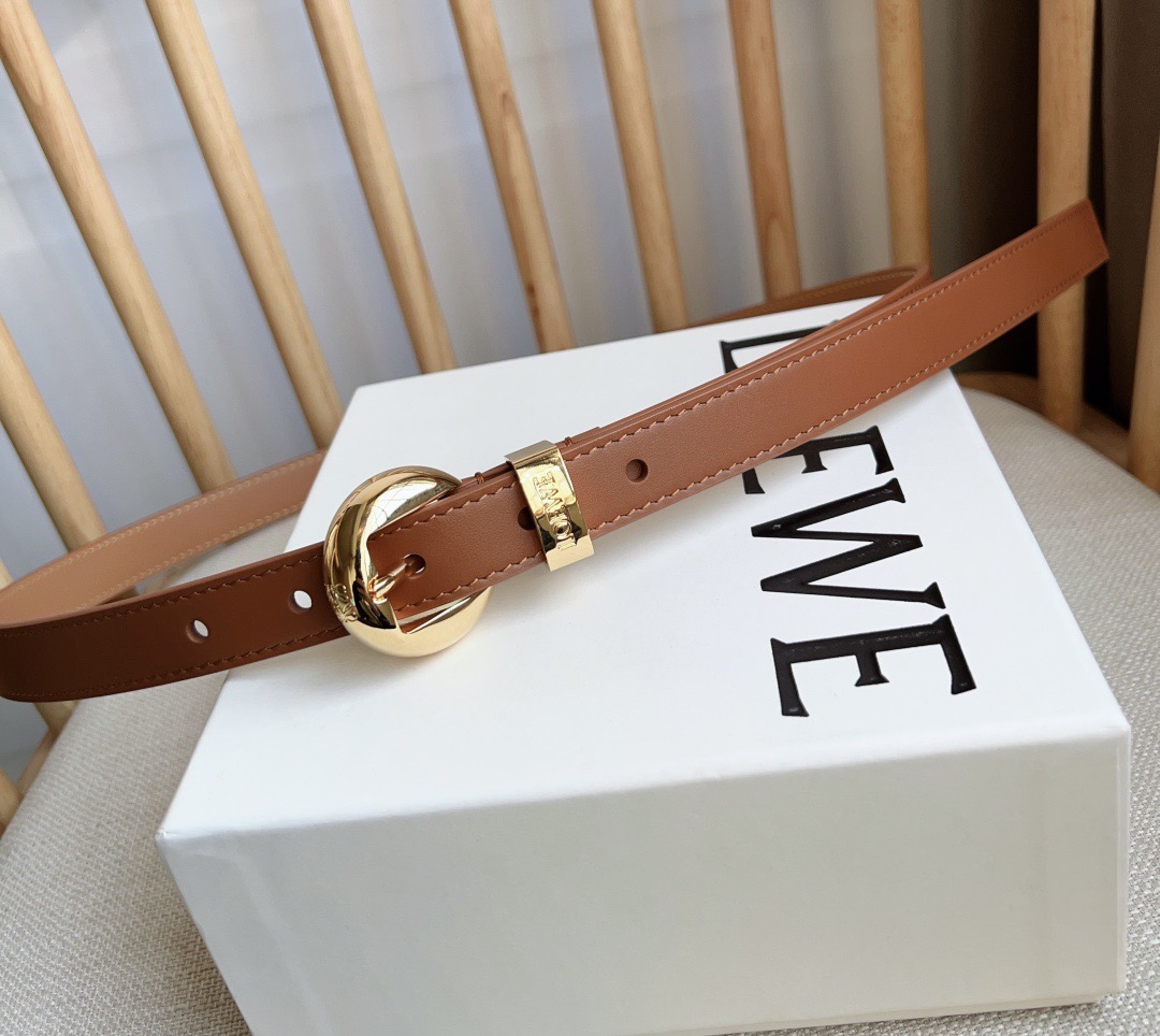 Loewe Female Pin Buckle Belt Cow Leather M-l