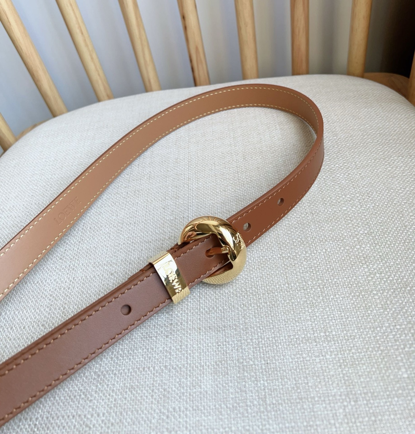 Loewe Female Pin Buckle Belt Cow Leather M-l