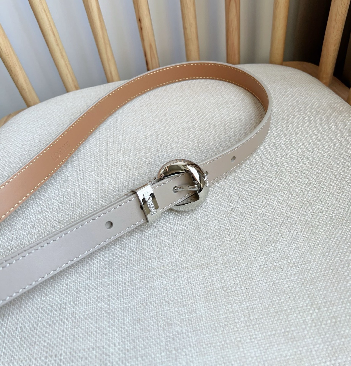 Loewe Female Pin Buckle Belt Cow Leather M-l