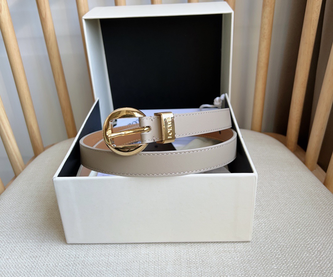Loewe Female Pin Buckle Belt Cow Leather M-l