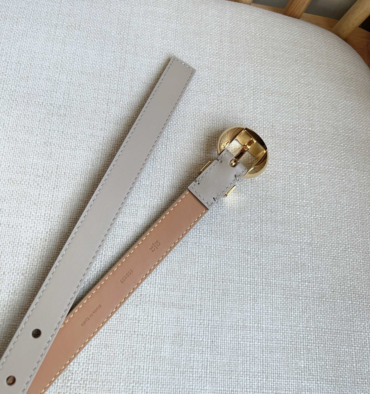 Loewe Female Pin Buckle Belt Cow Leather M-l