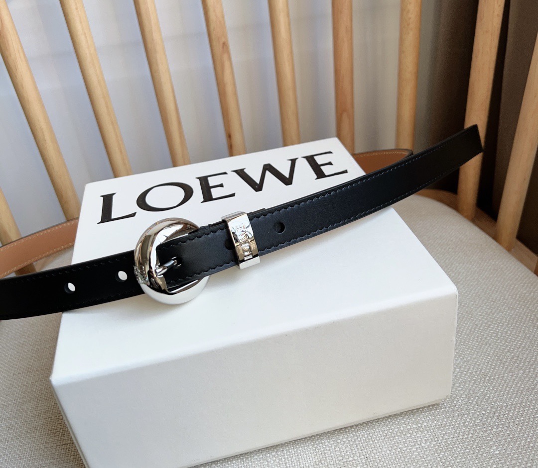 Loewe Female Pin Buckle Belt Cow Leather M-l