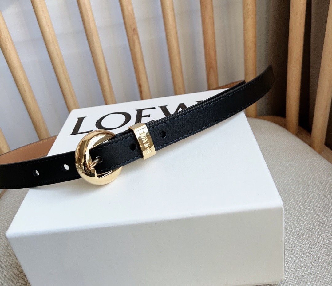 Loewe Female Pin Buckle Belt Cow Leather M-l