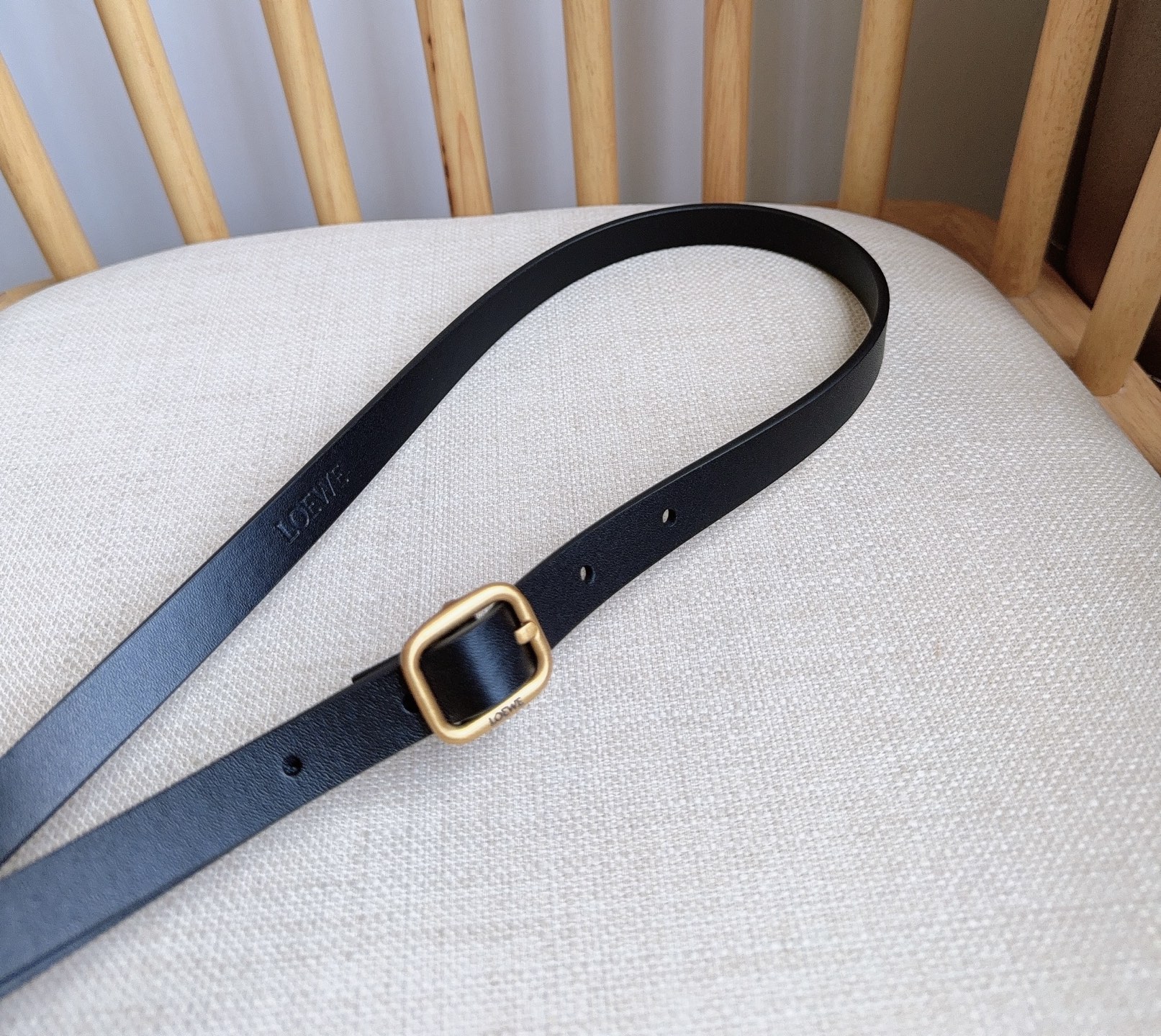 Loewe Female Pin Buckle Belt Cow Leather 14515-l