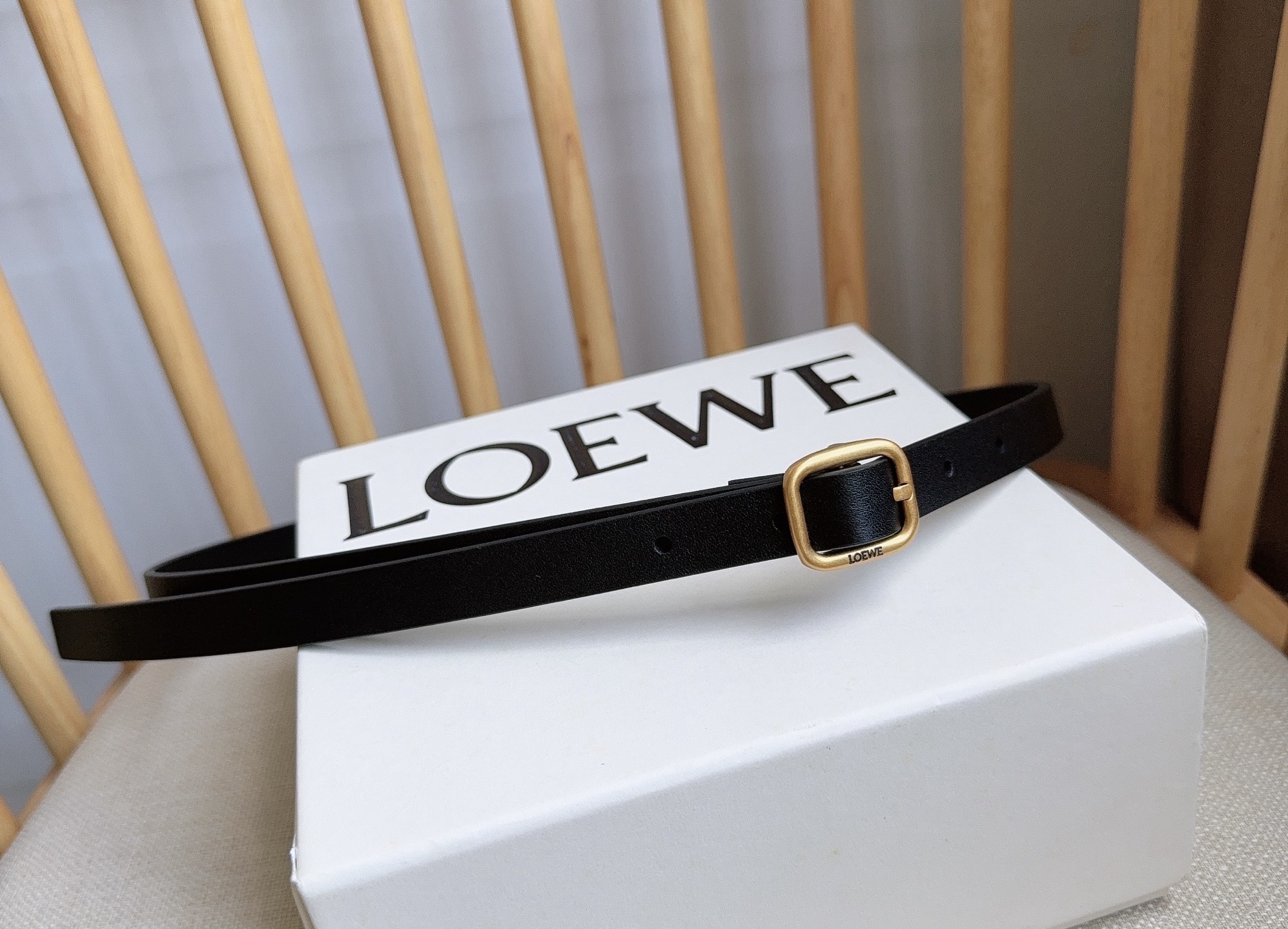 Loewe Female Pin Buckle Belt Cow Leather L