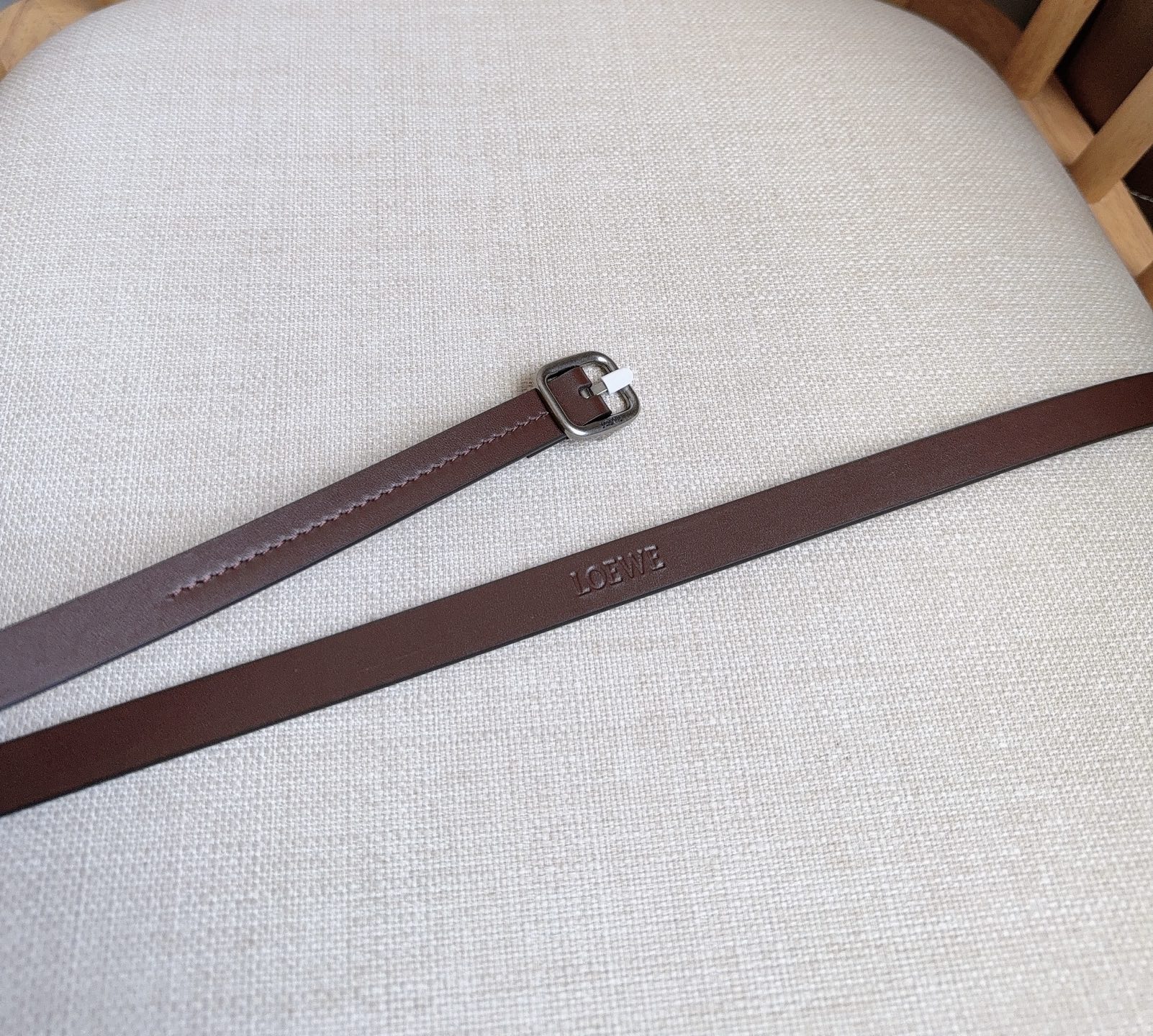 Loewe Female Pin Buckle Belt Cow Leather 14515-l