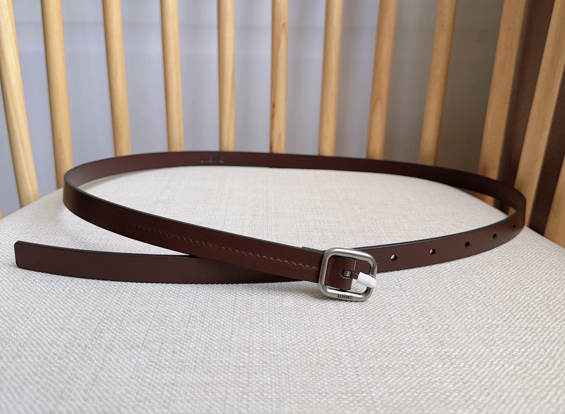 Loewe Female Pin Buckle Belt Cow Leather 14515-l