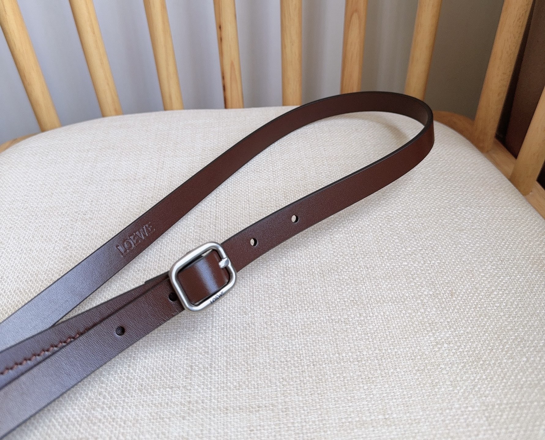 Loewe Female Pin Buckle Belt Cow Leather 14515-l