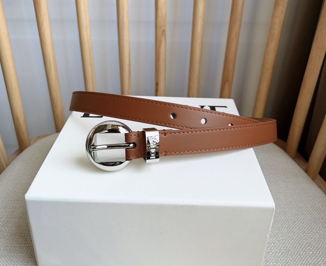 Loewe Female Pin Buckle Belt Cow Leather M-l