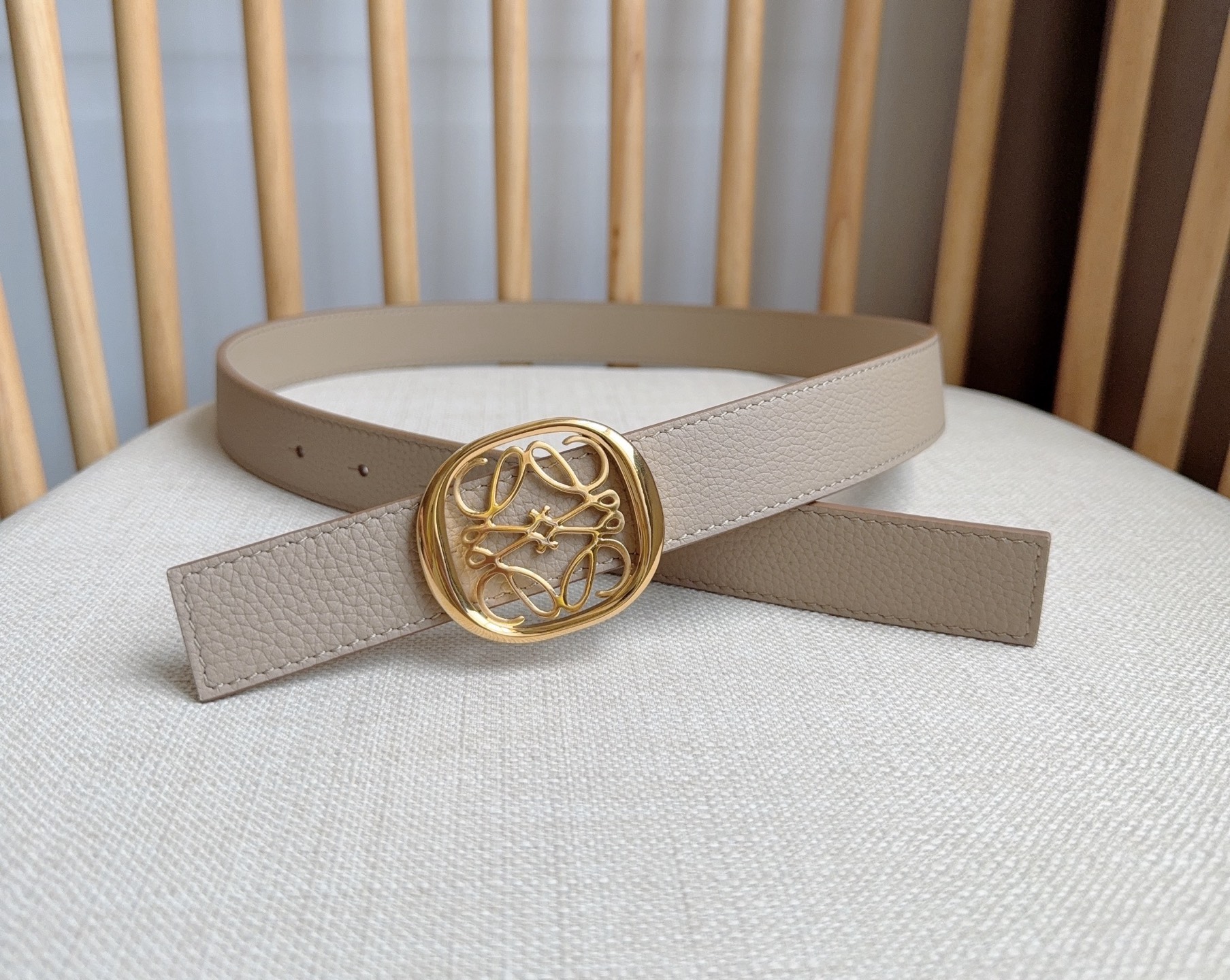 Loewe Female Pin Buckle Belt Cow Leather M-l