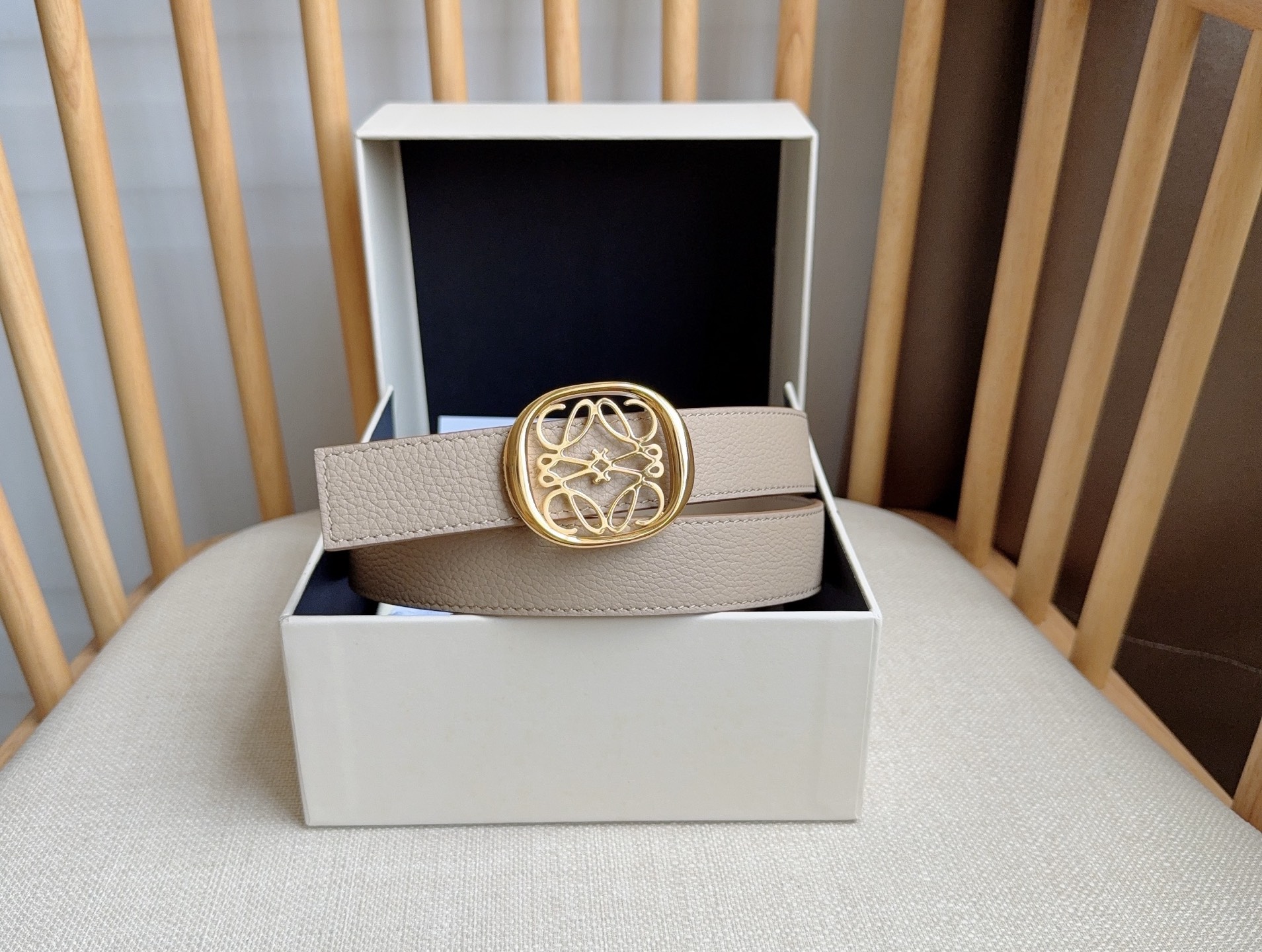 Loewe Female Pin Buckle Belt Cow Leather M-l