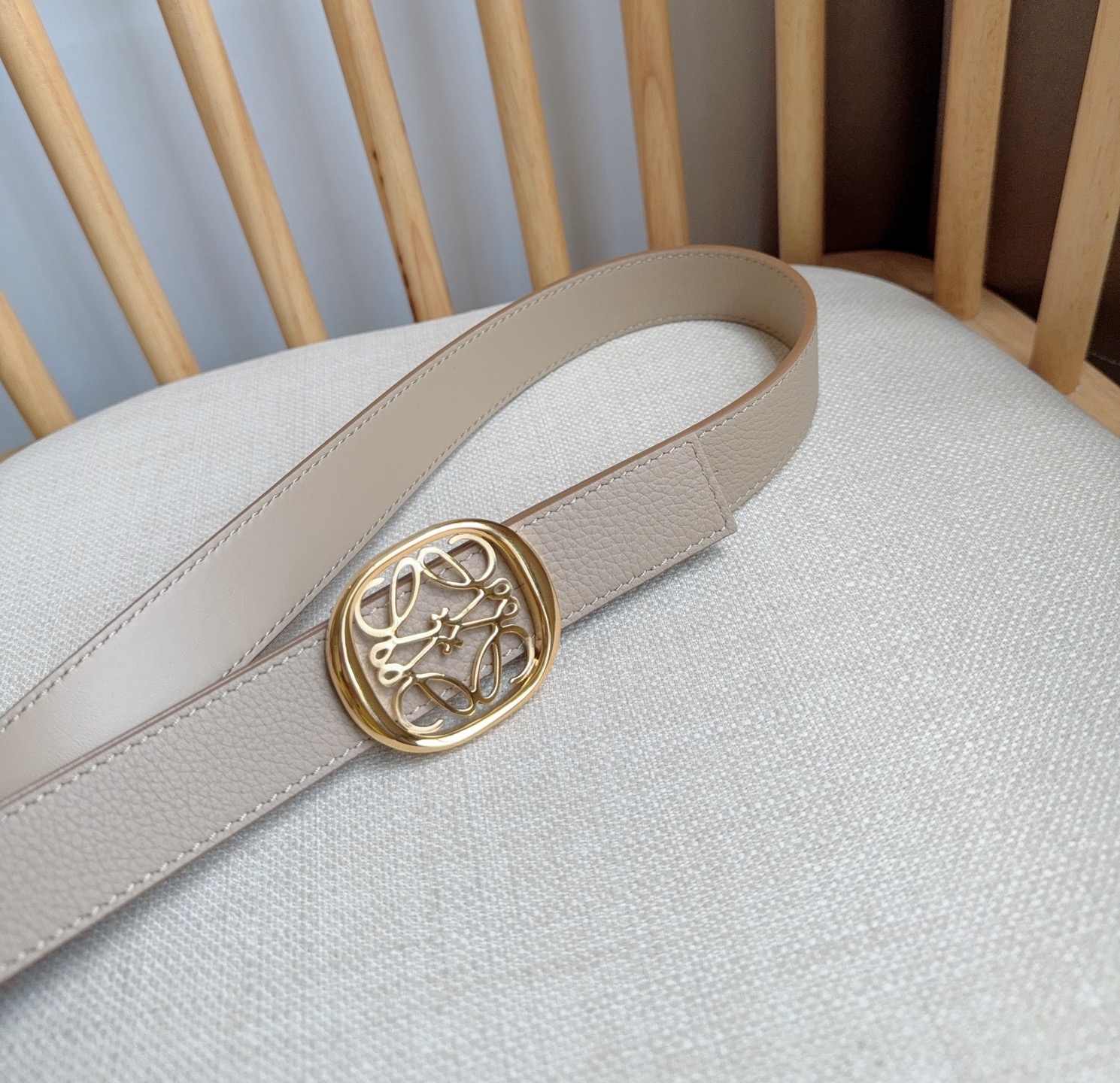 Loewe Female Pin Buckle Belt Cow Leather M-l