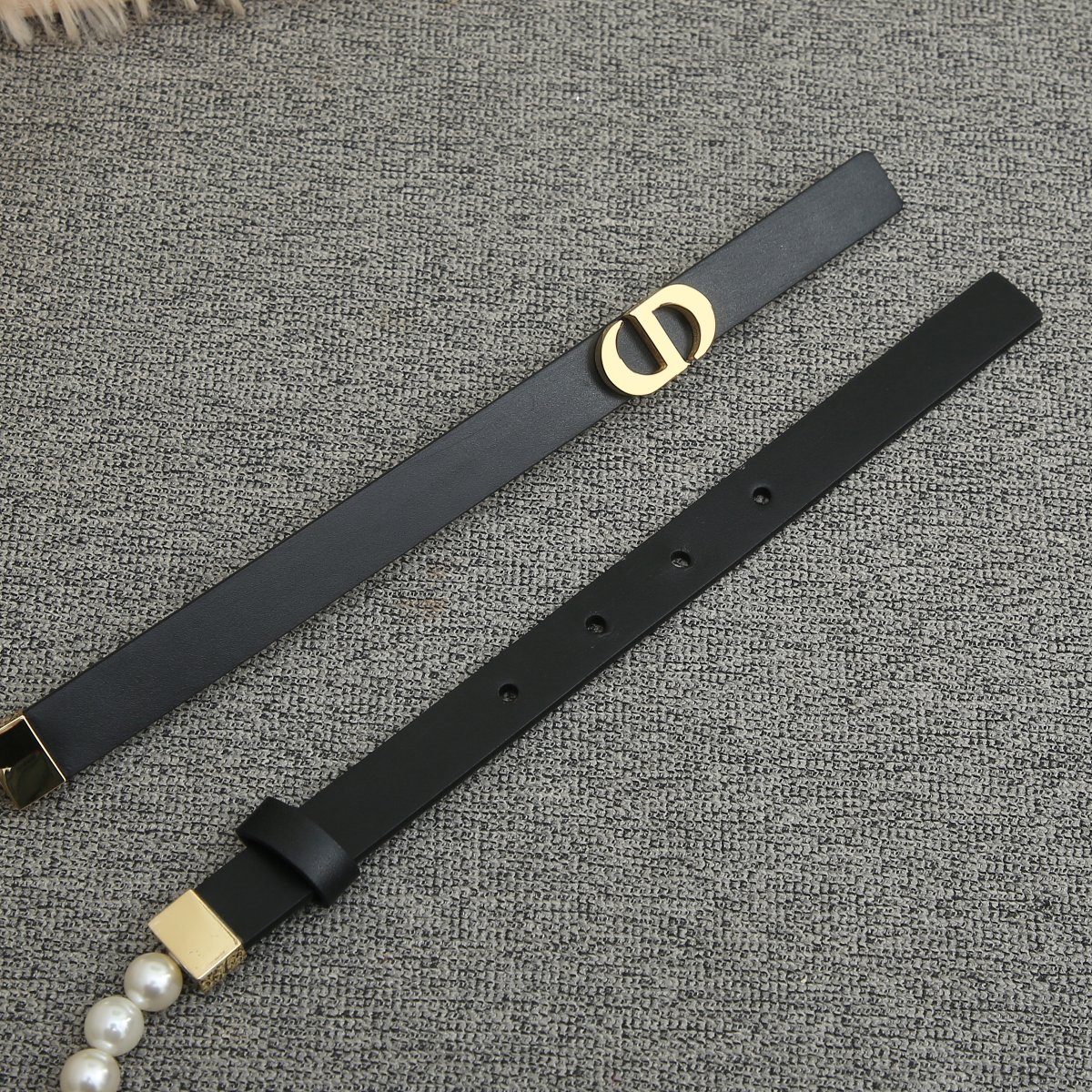 Dior Female Basic Belt Cow Leather Black S-m
