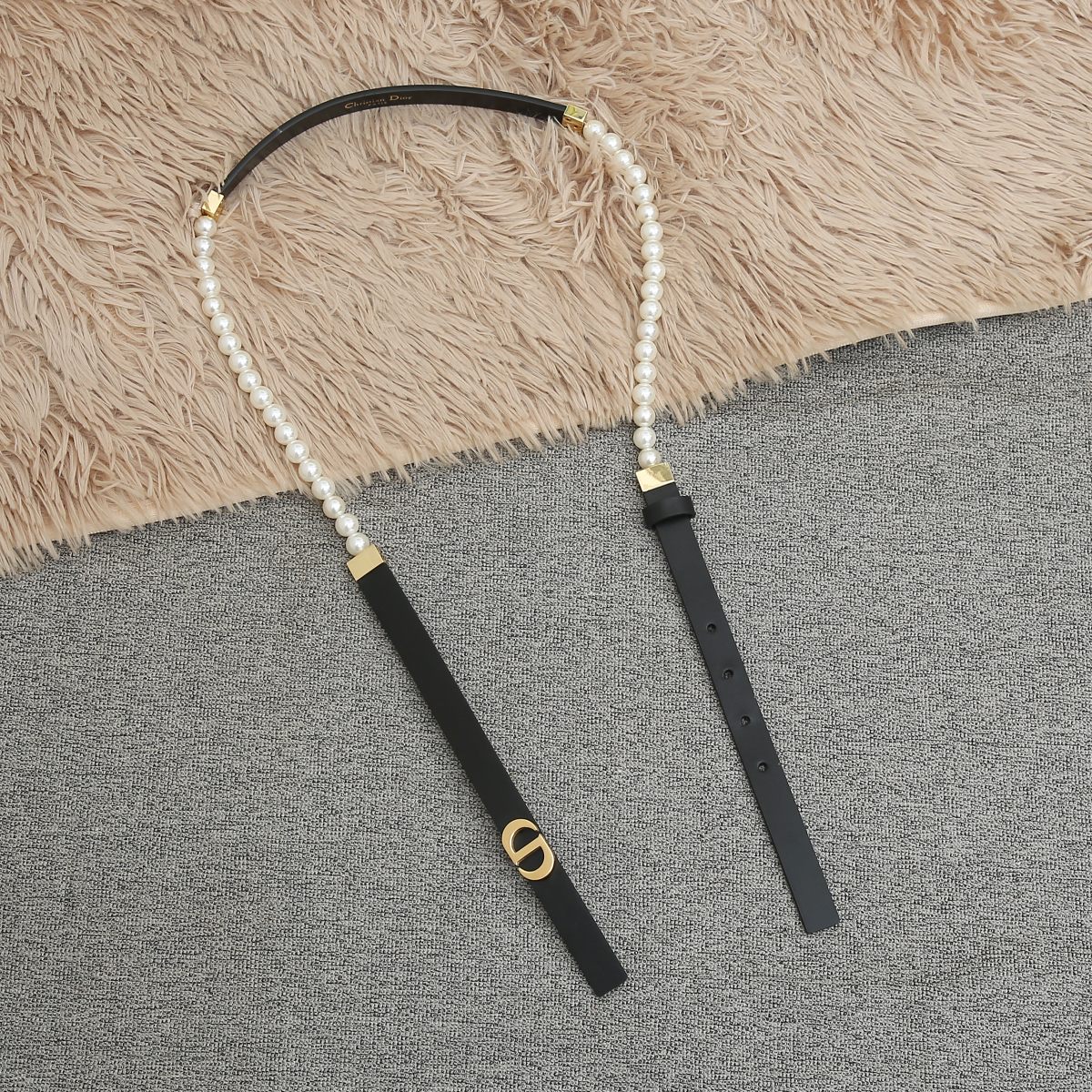 Dior Female Basic Belt Cow Leather Black S-m