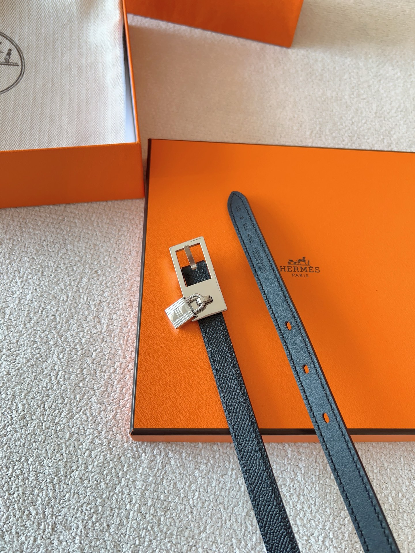 Hermès Female Leather Belt Cow Leather S-m-l