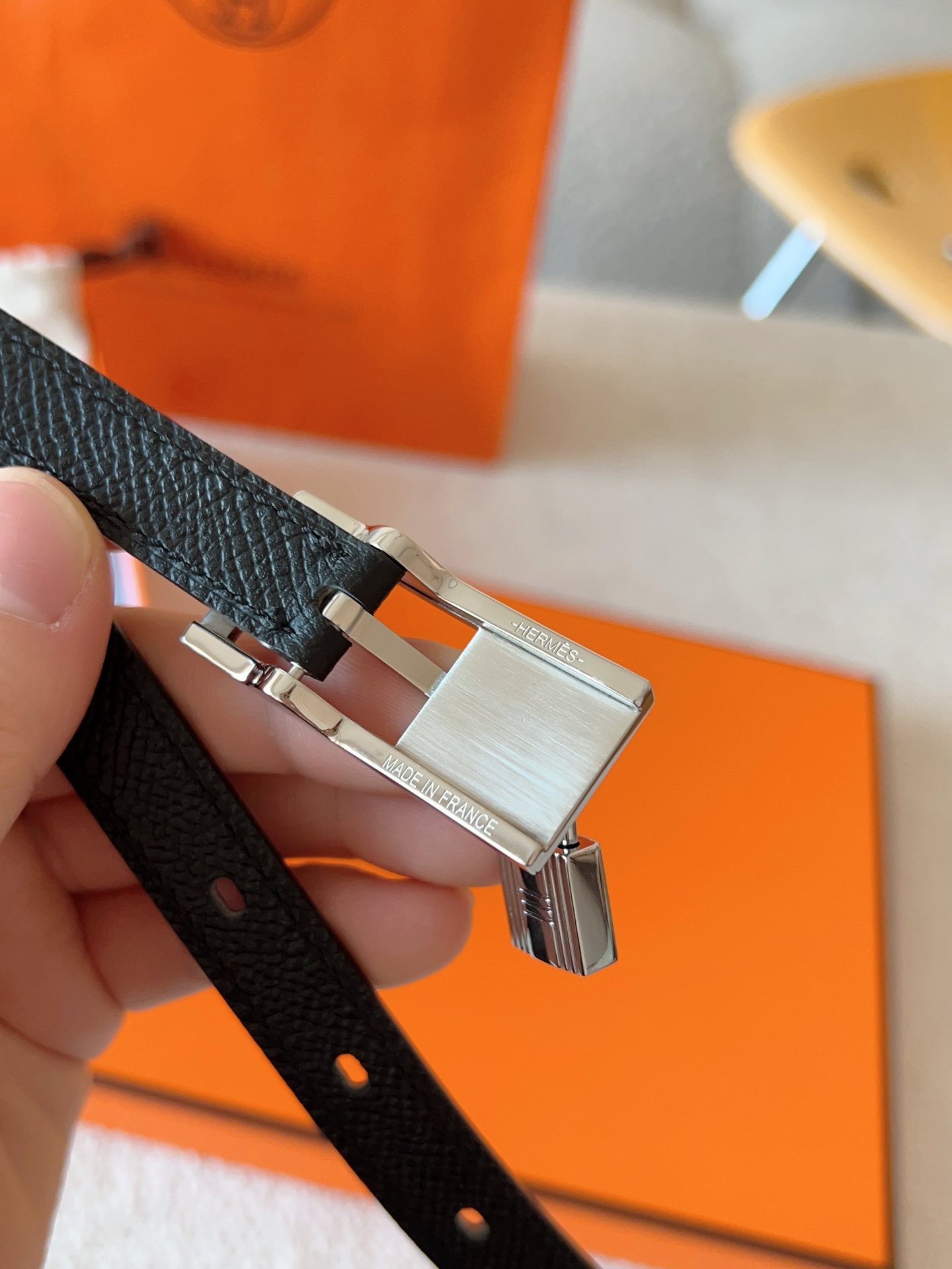 Hermès Female Leather Belt Cow Leather S-m-l