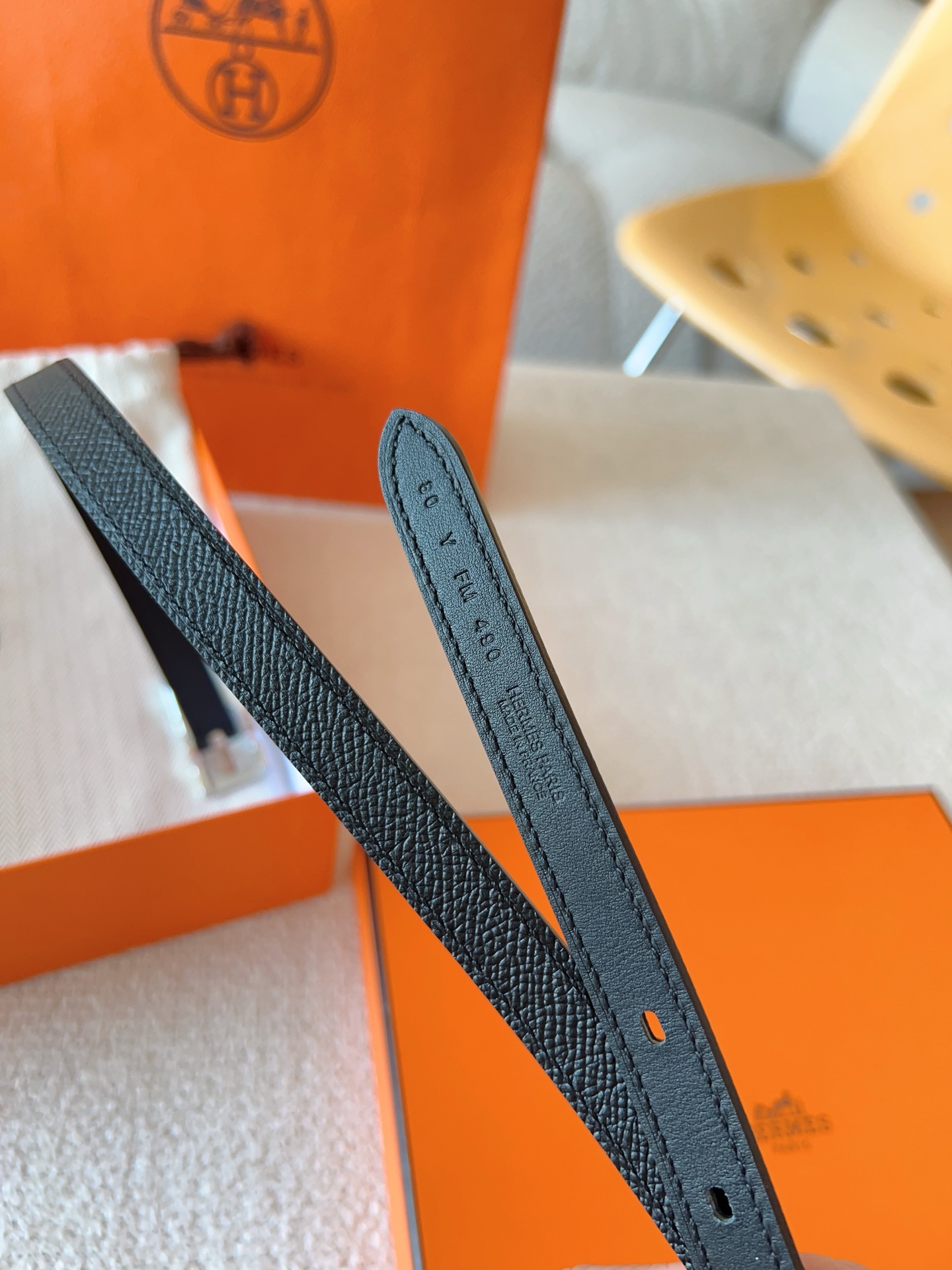 Hermès Female Leather Belt Cow Leather S-m-l
