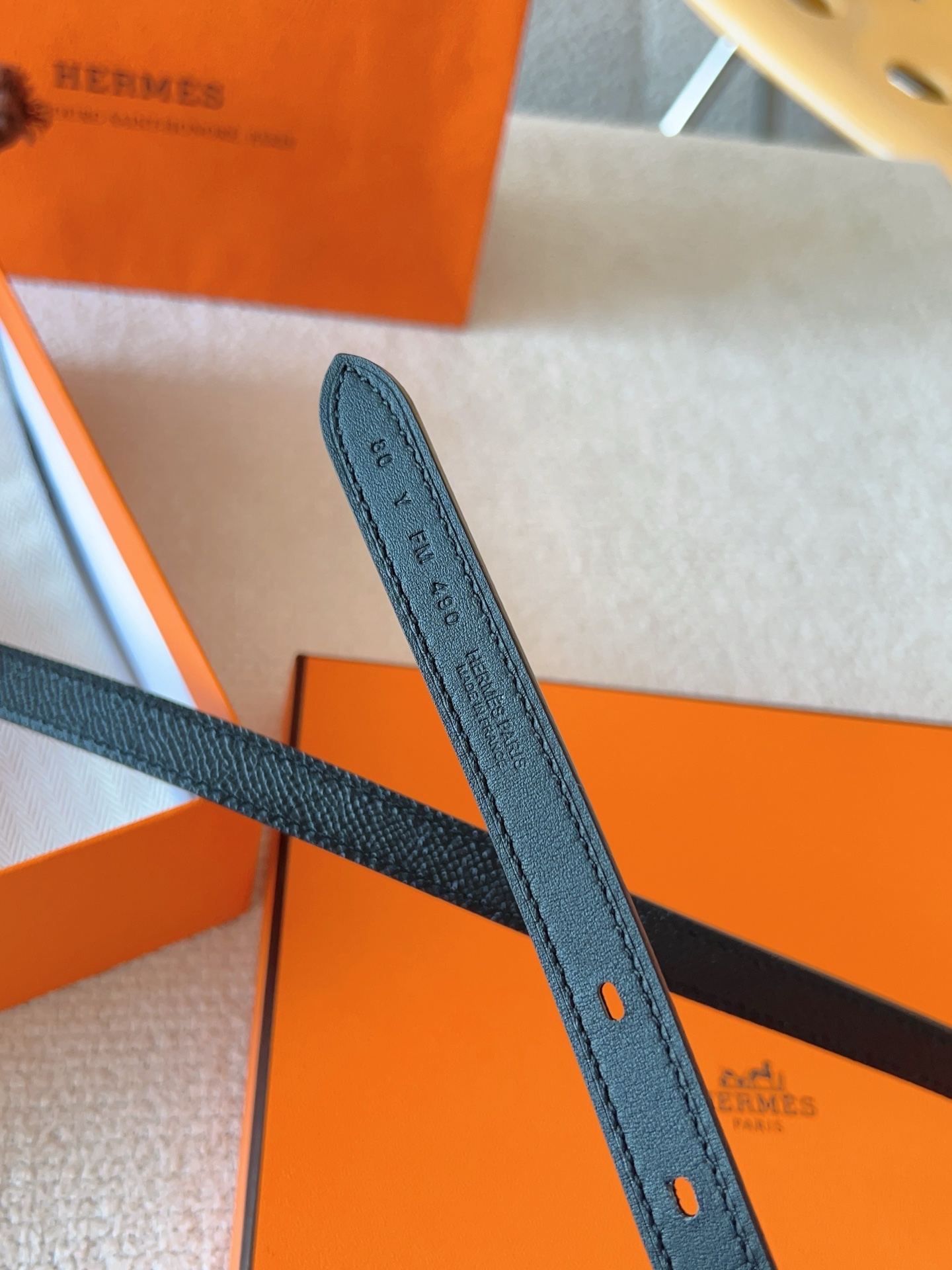 Hermès Female Leather Belt Cow Leather S-m-l