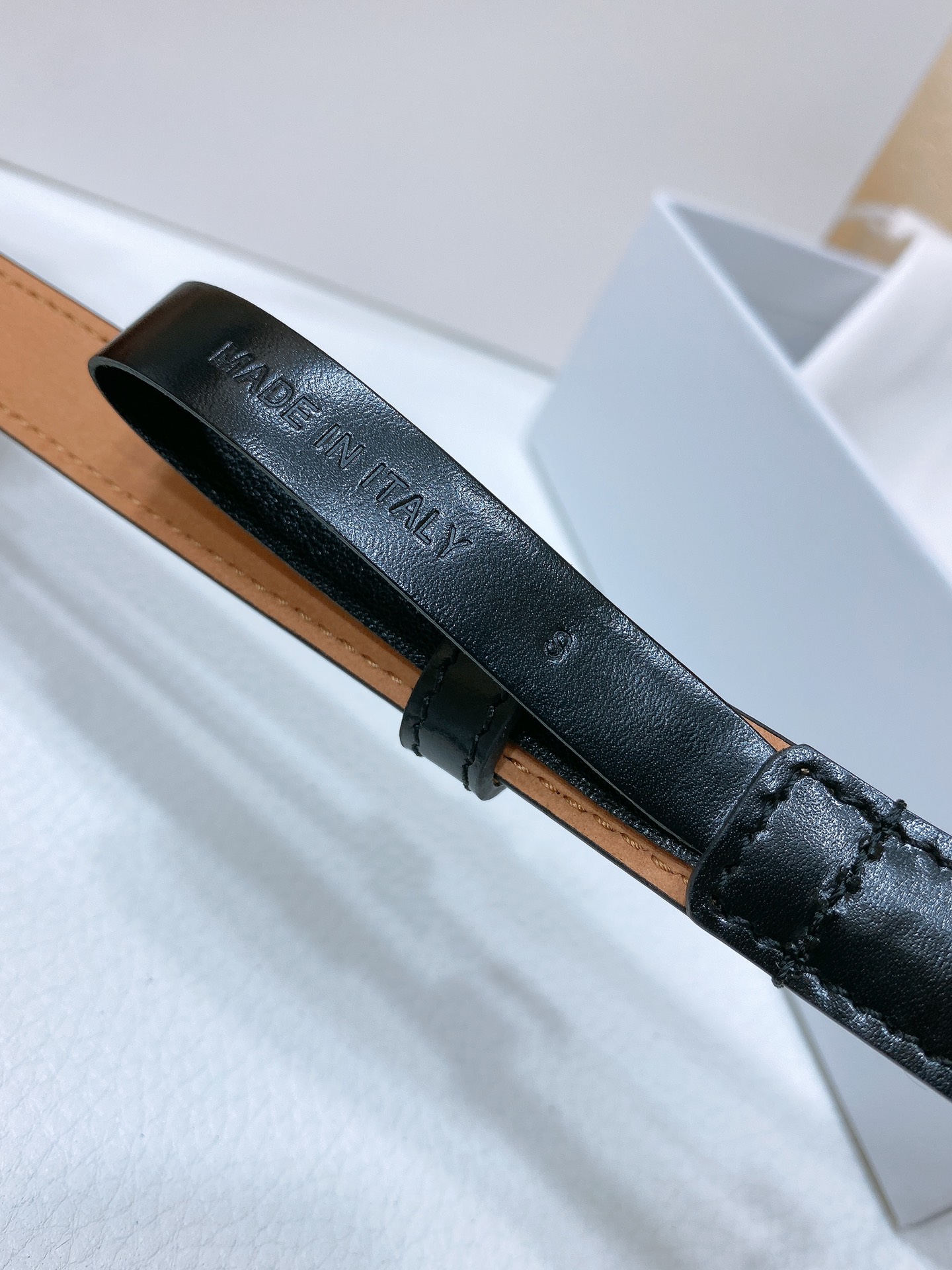 Female Leather Belt Cow Leather Gold 110cm-s-m-l