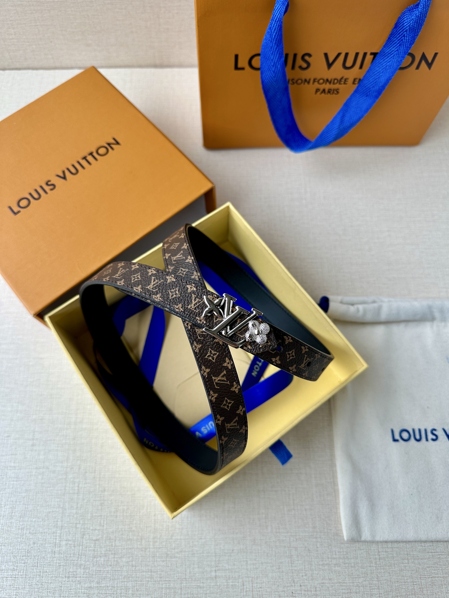 Louis Vuitton Female Basic Belt Canvas M-l