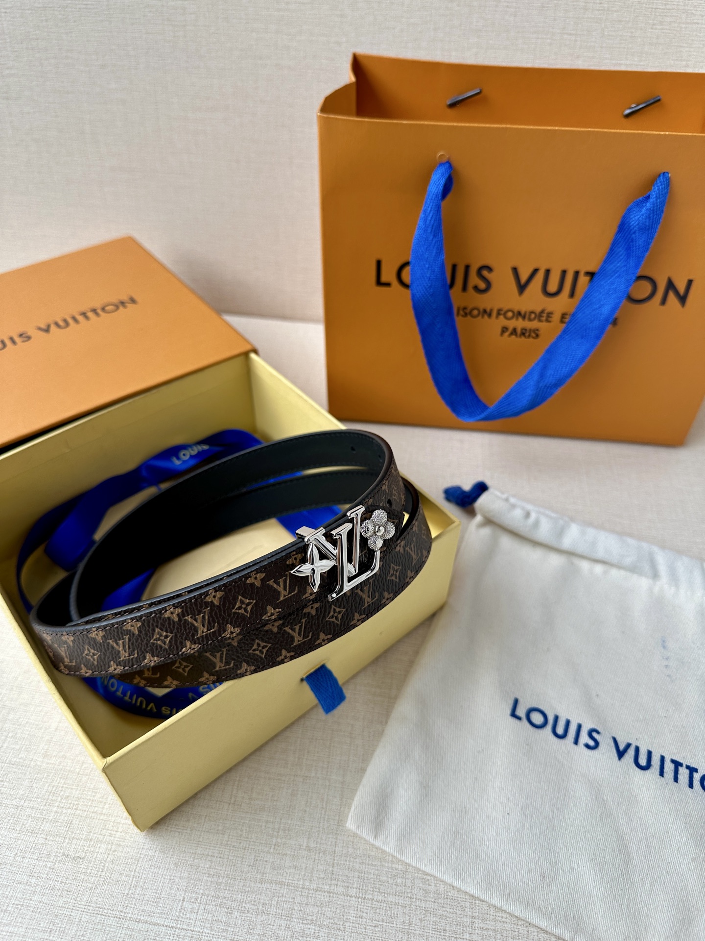 Louis Vuitton Female Basic Belt Canvas M-l