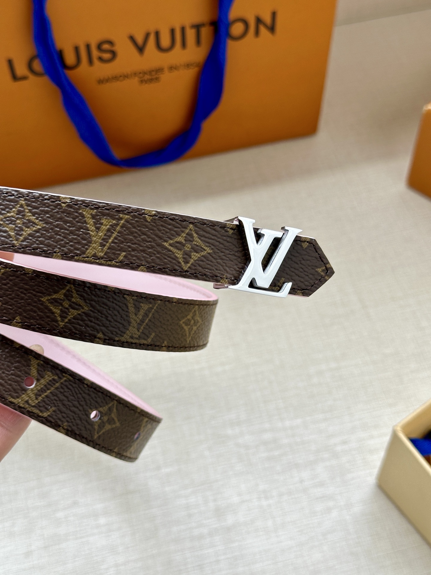 Louis Vuitton Female Basic Belt Cow Leather S-m-l
