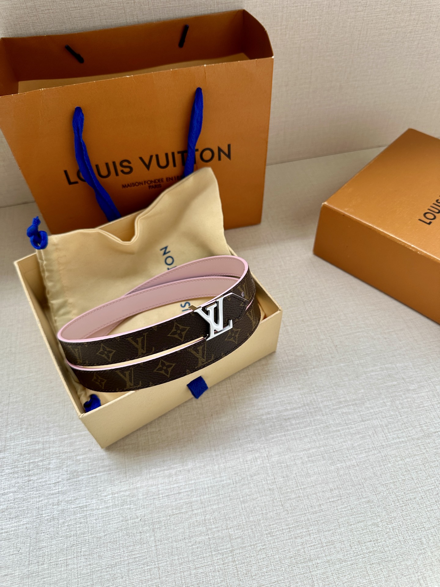 Louis Vuitton Female Basic Belt Cow Leather S-m-l