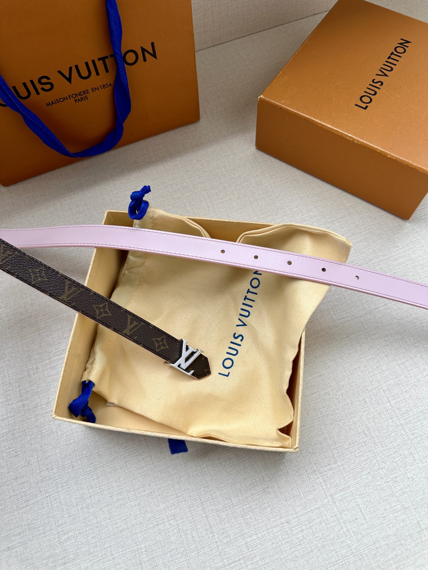 Louis Vuitton Female Basic Belt Cow Leather S-m-l