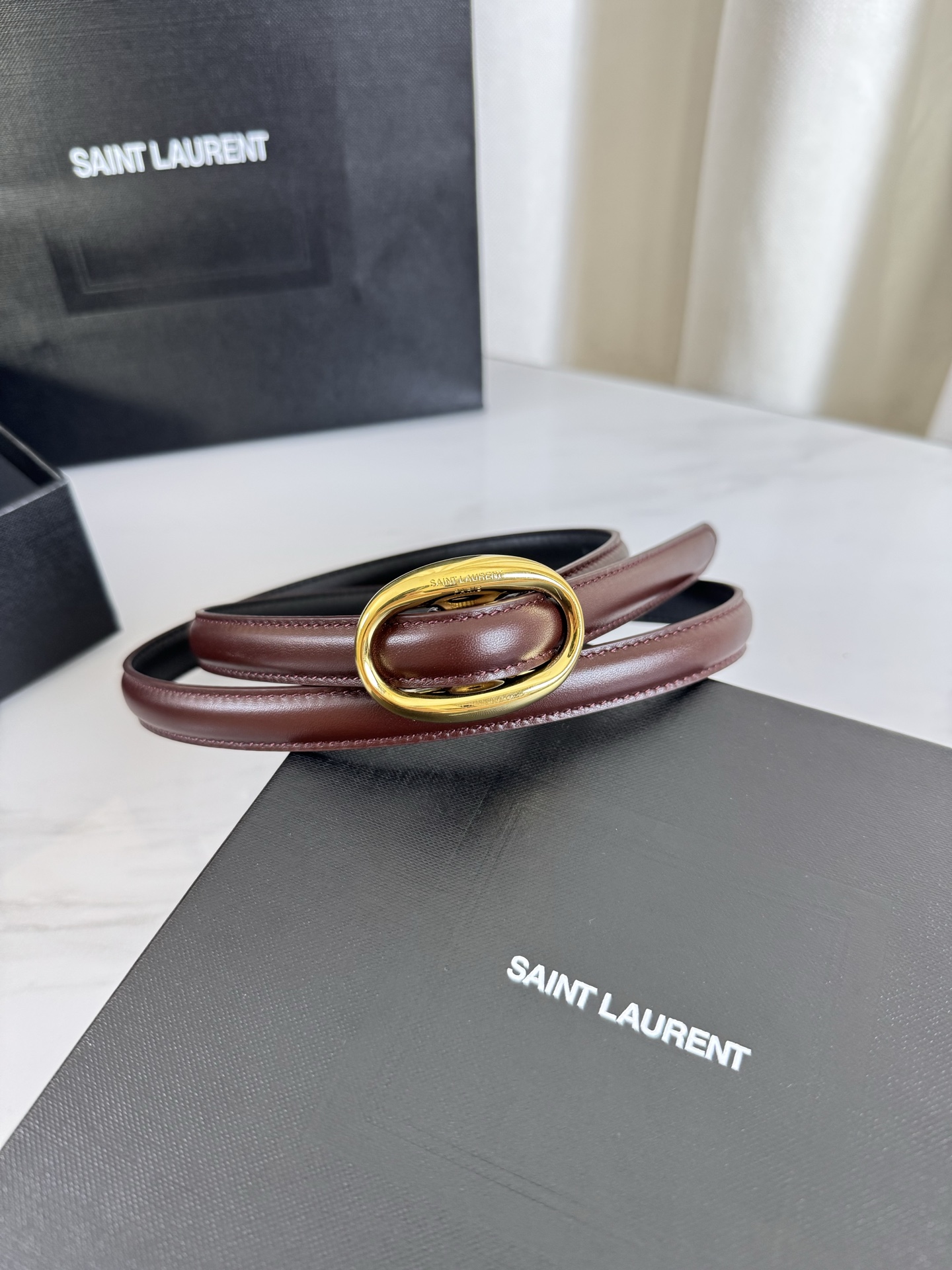 Saint Laurent Female Leather Belt S-l