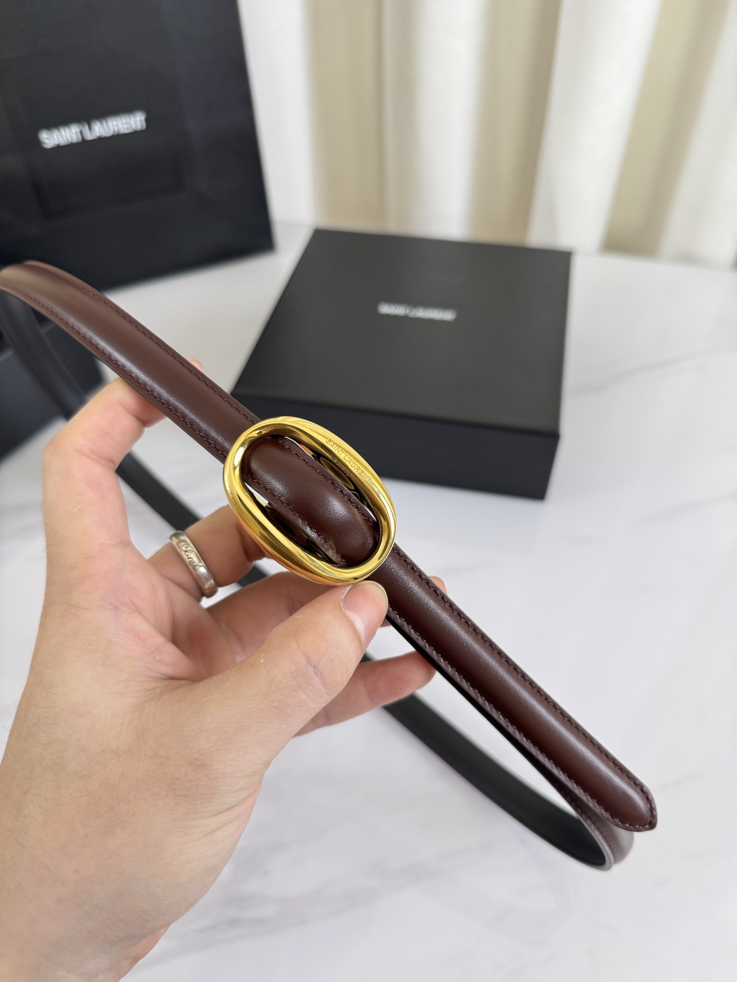 Saint Laurent Female Leather Belt S-l