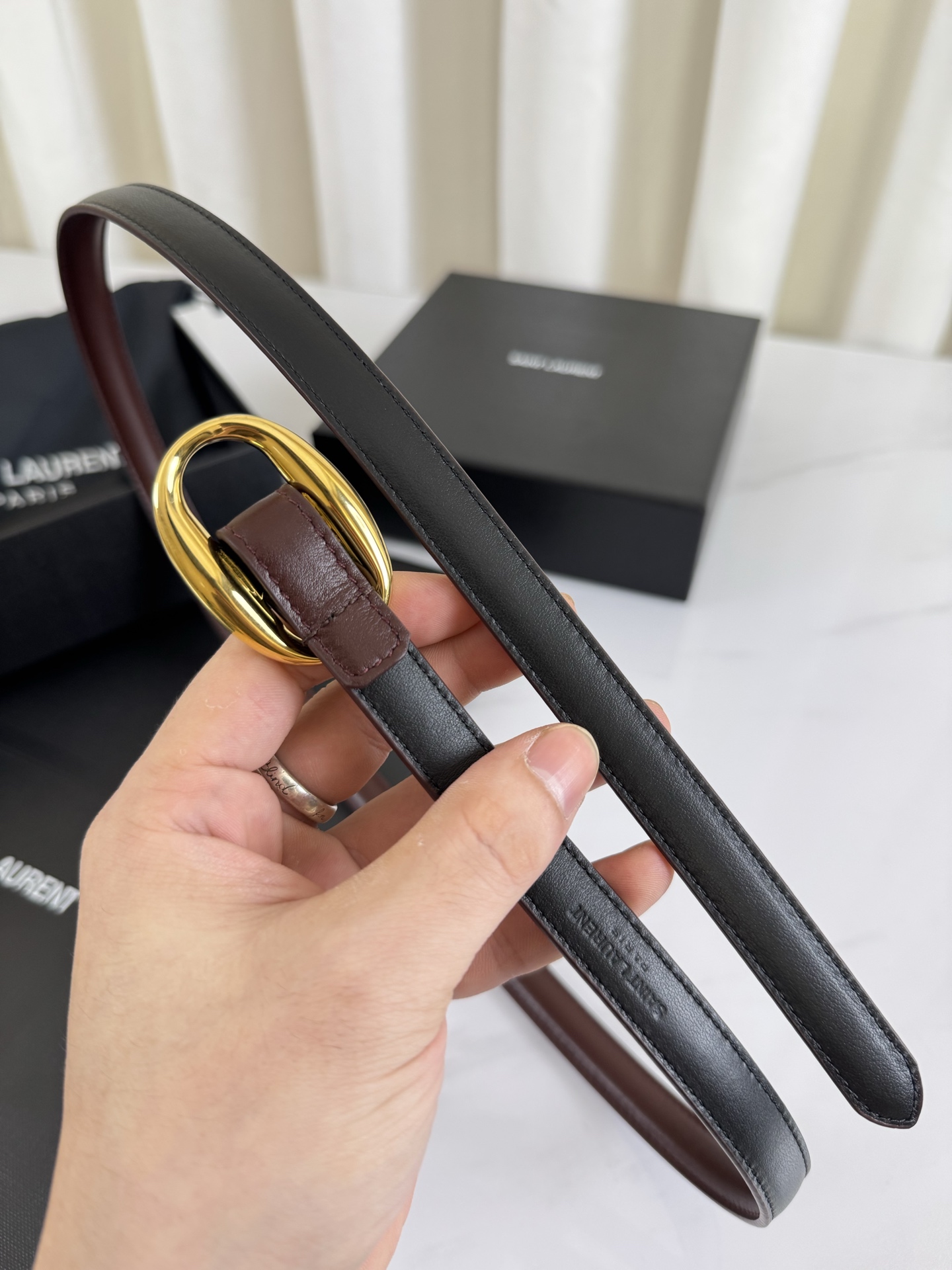 Saint Laurent Female Leather Belt S-l