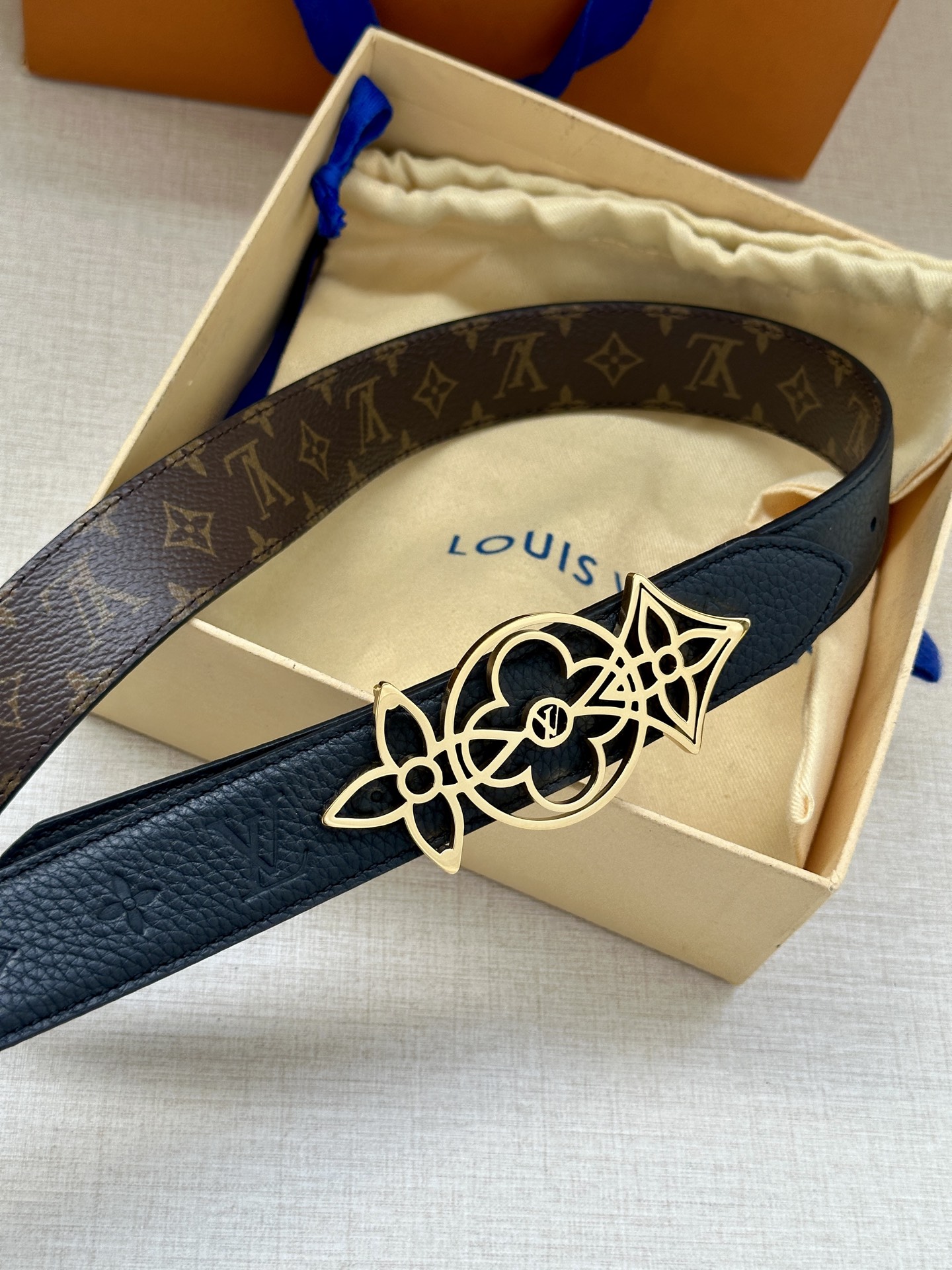 Louis Vuitton Female Basic Belt Canvas M-l