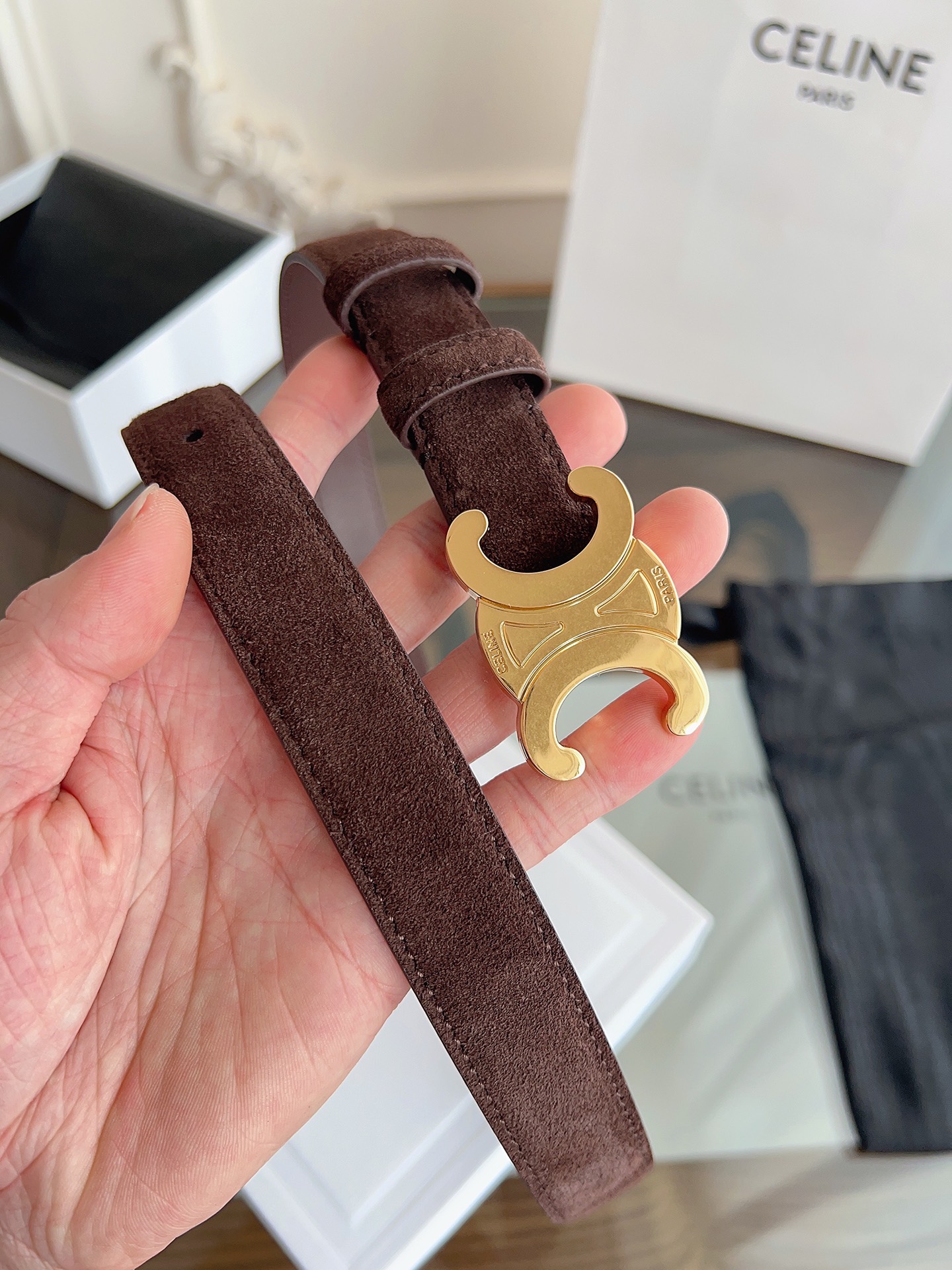 Celine Female Basic Belt Cow Leather M-l