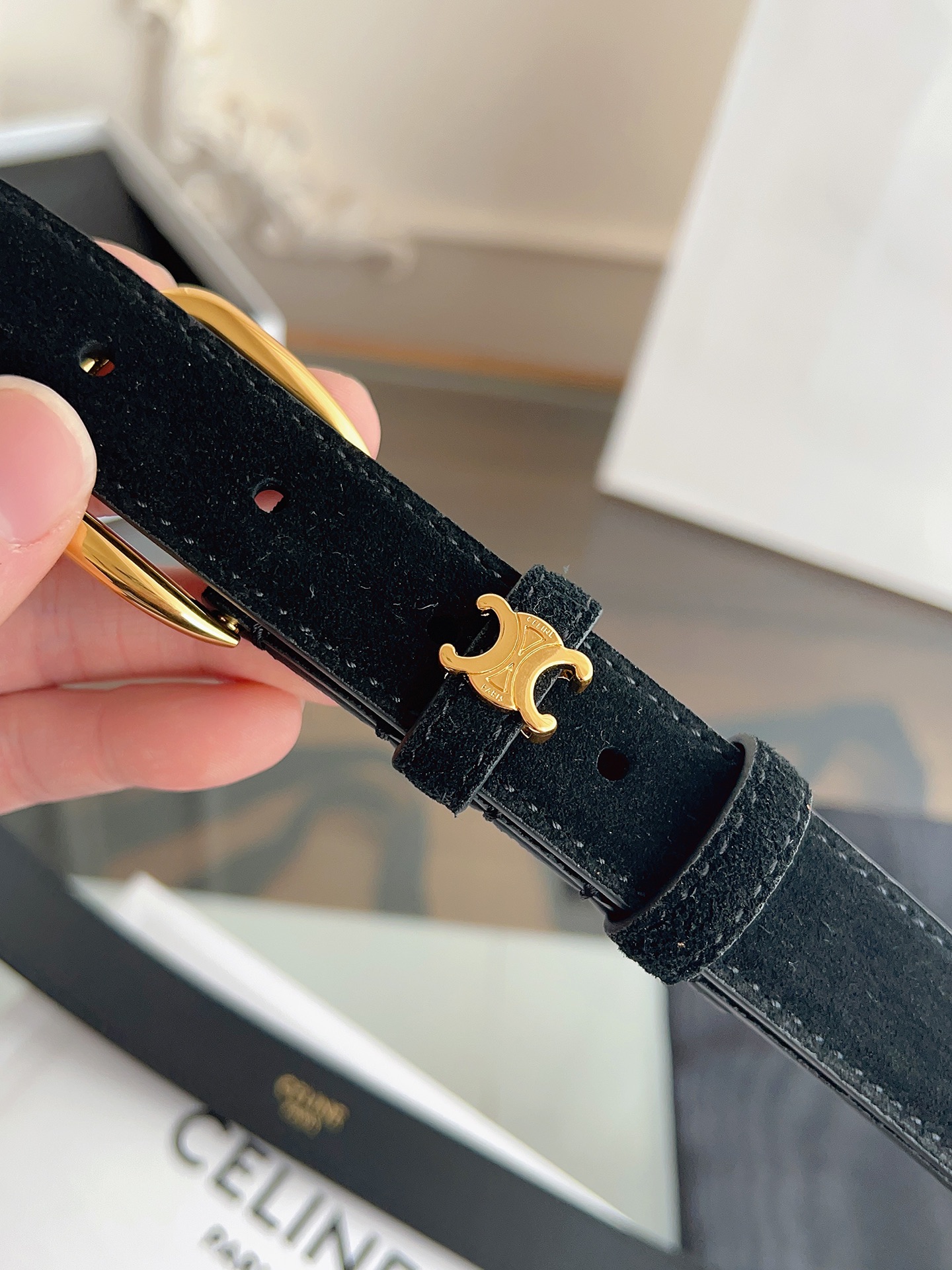 Celine Female Basic Belt Cow Leather M-l