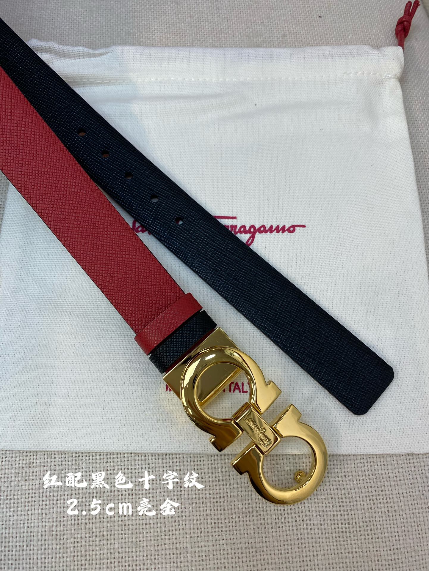 Salvatore Ferragamo Female Basic Belt Cow Leather 25mm-m