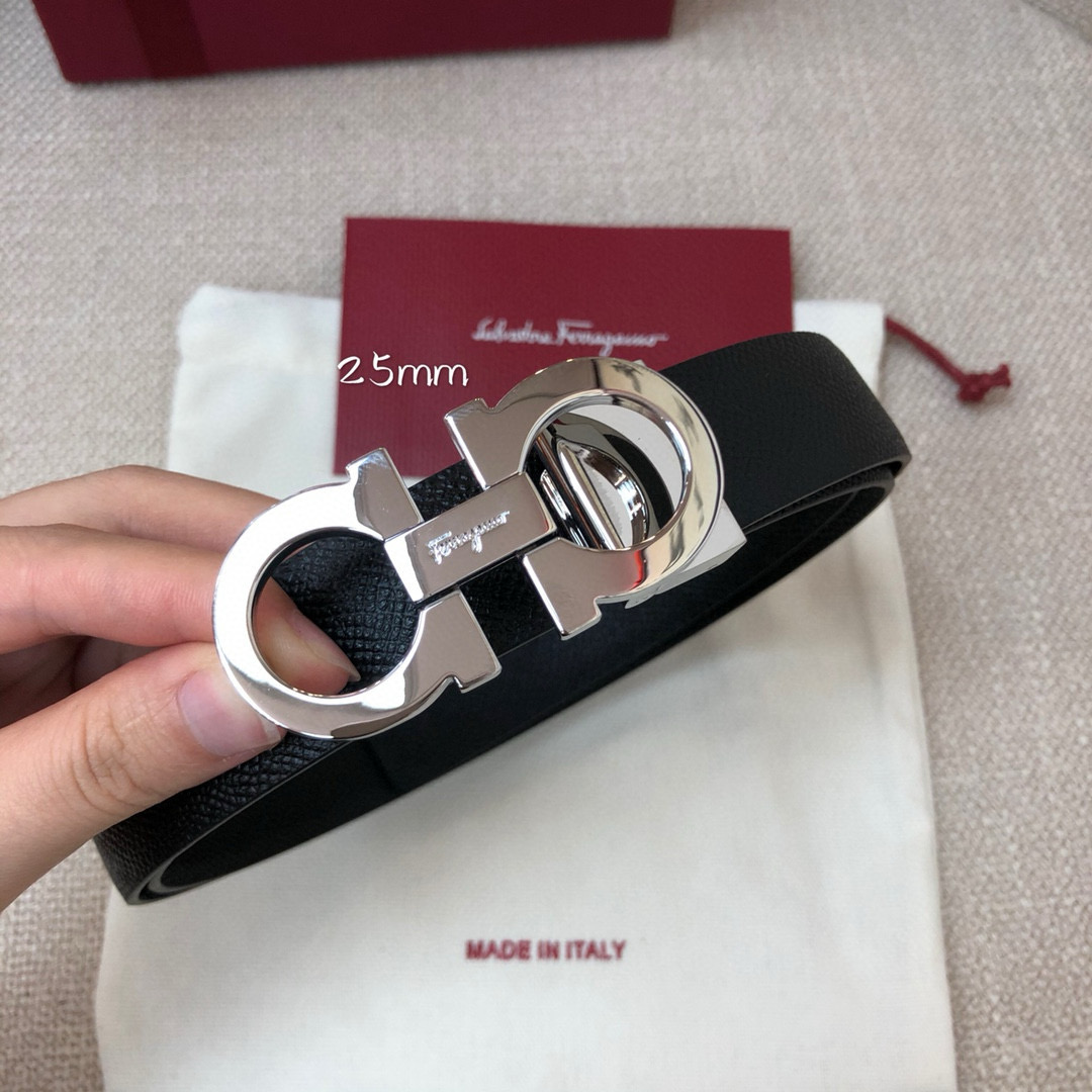 Salvatore Ferragamo Female Basic Belt Cow Leather 25mm-m