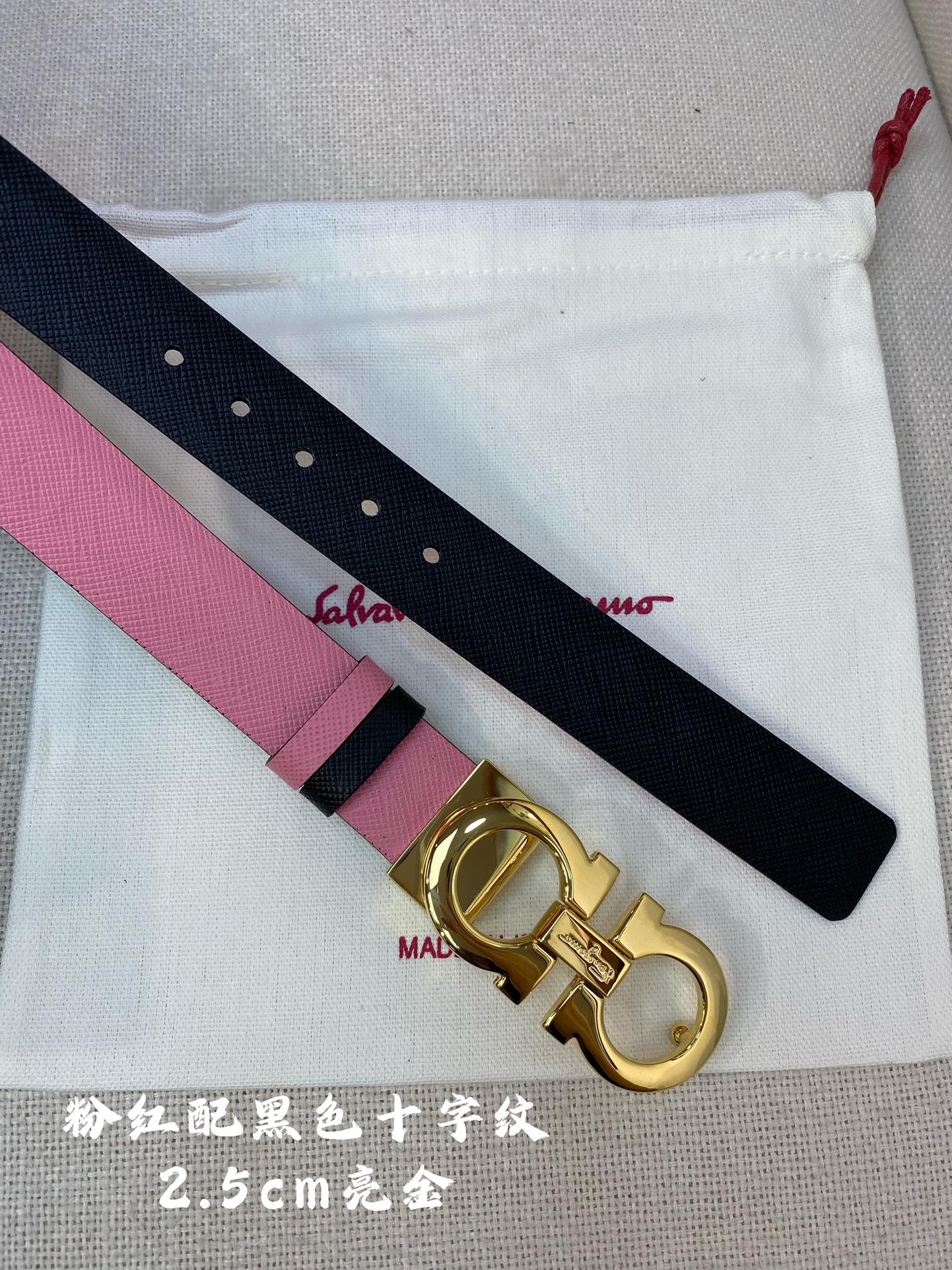 Salvatore Ferragamo Female Basic Belt Cow Leather 25mm-m
