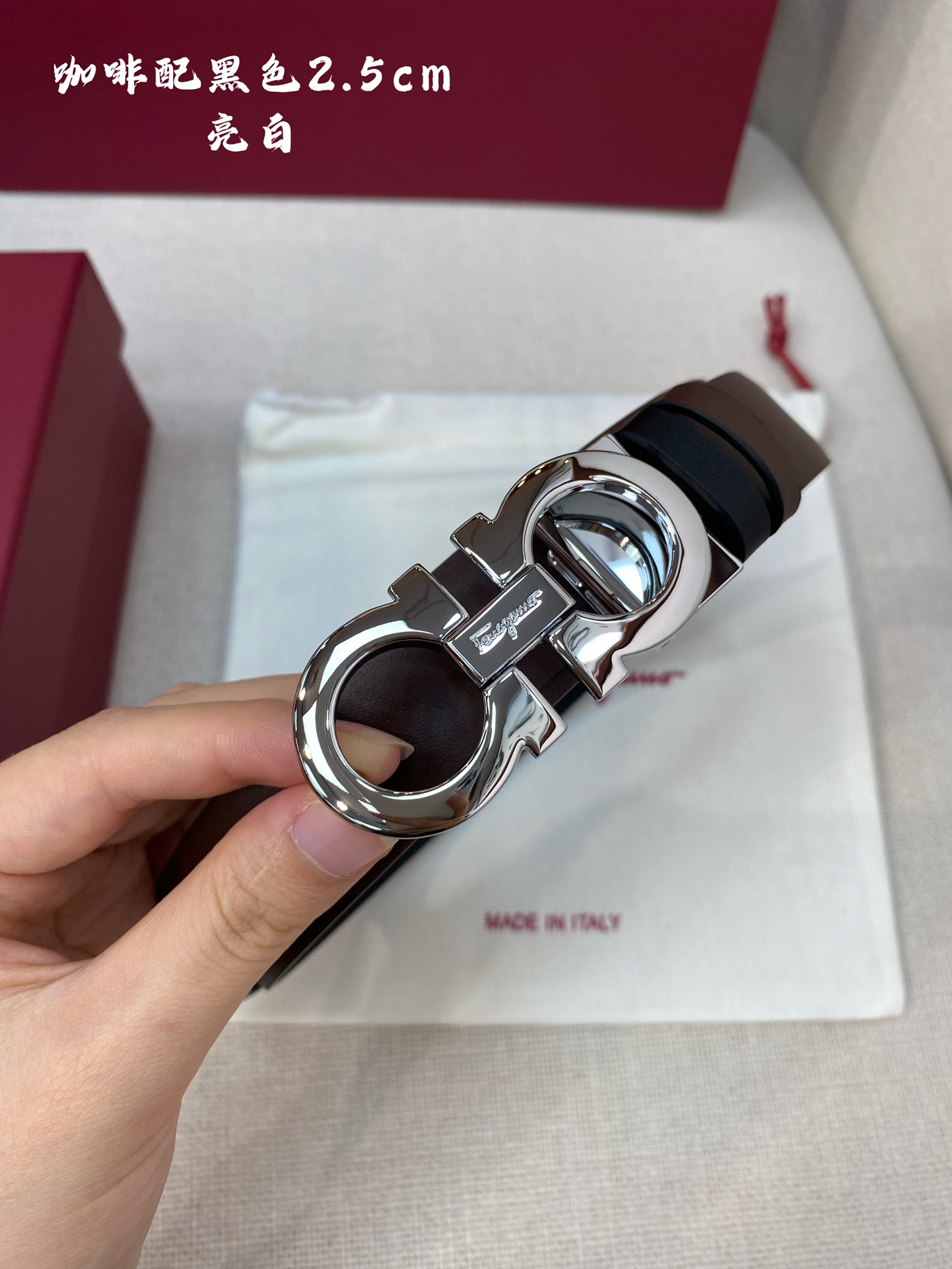 Salvatore Ferragamo Female Basic Belt Cow Leather 25mm-m