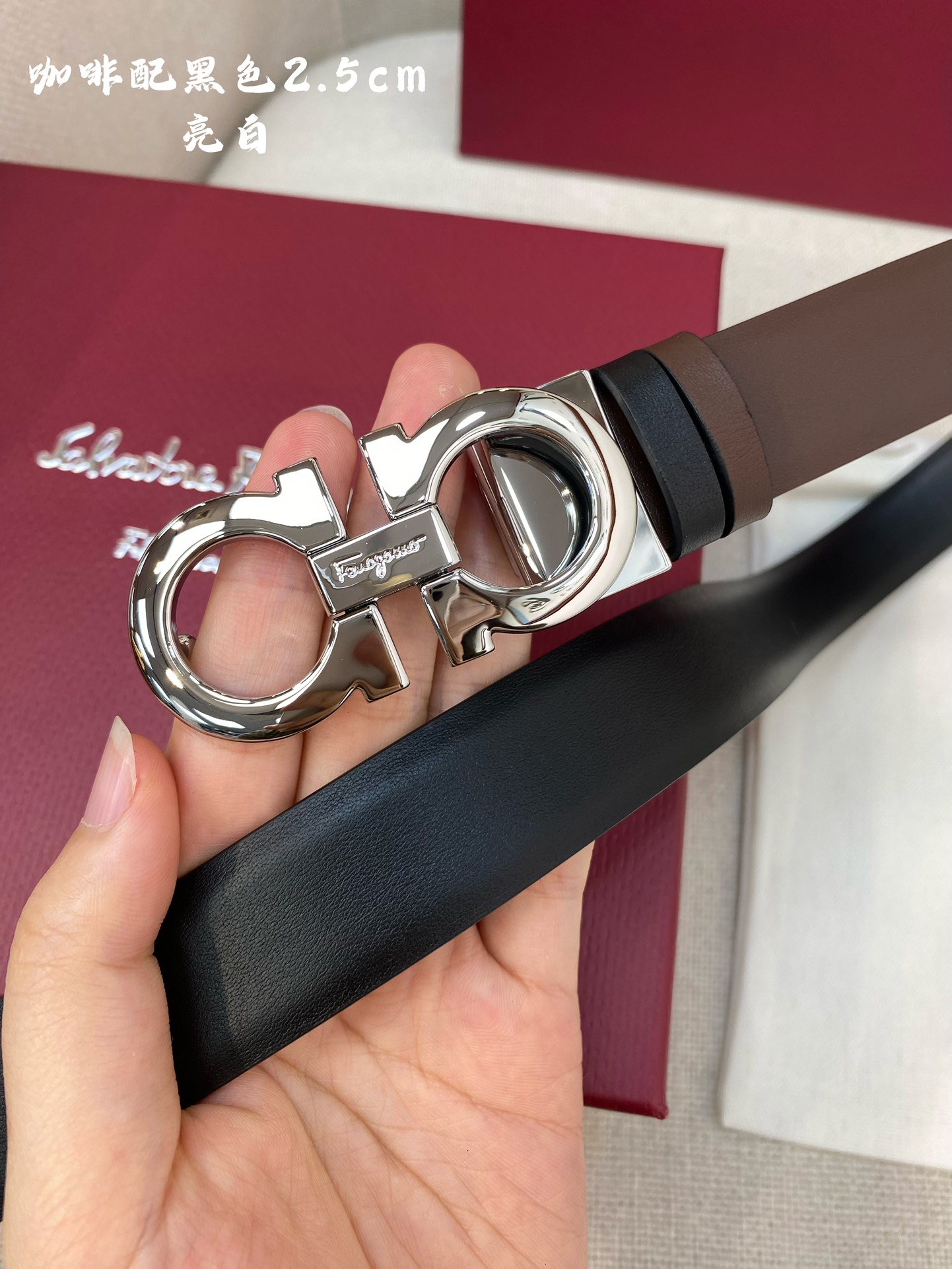 Salvatore Ferragamo Female Basic Belt Cow Leather 25mm-m