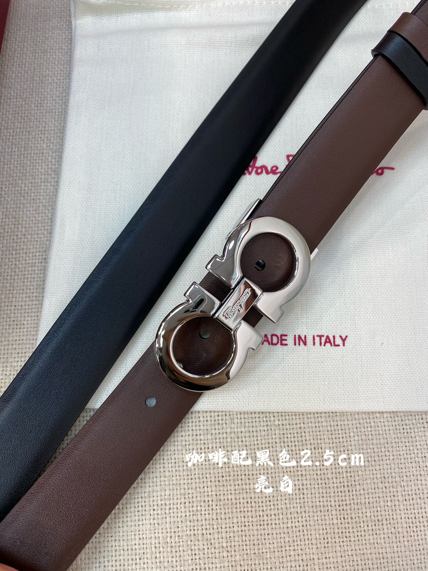 Salvatore Ferragamo Female Basic Belt Cow Leather 25mm-m