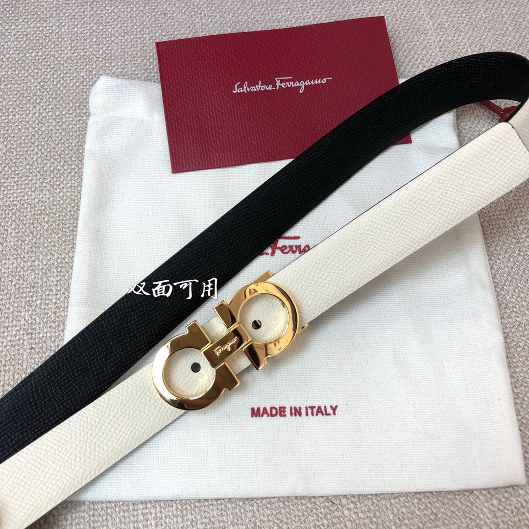 Salvatore Ferragamo Female Basic Belt Cow Leather 25mm-m