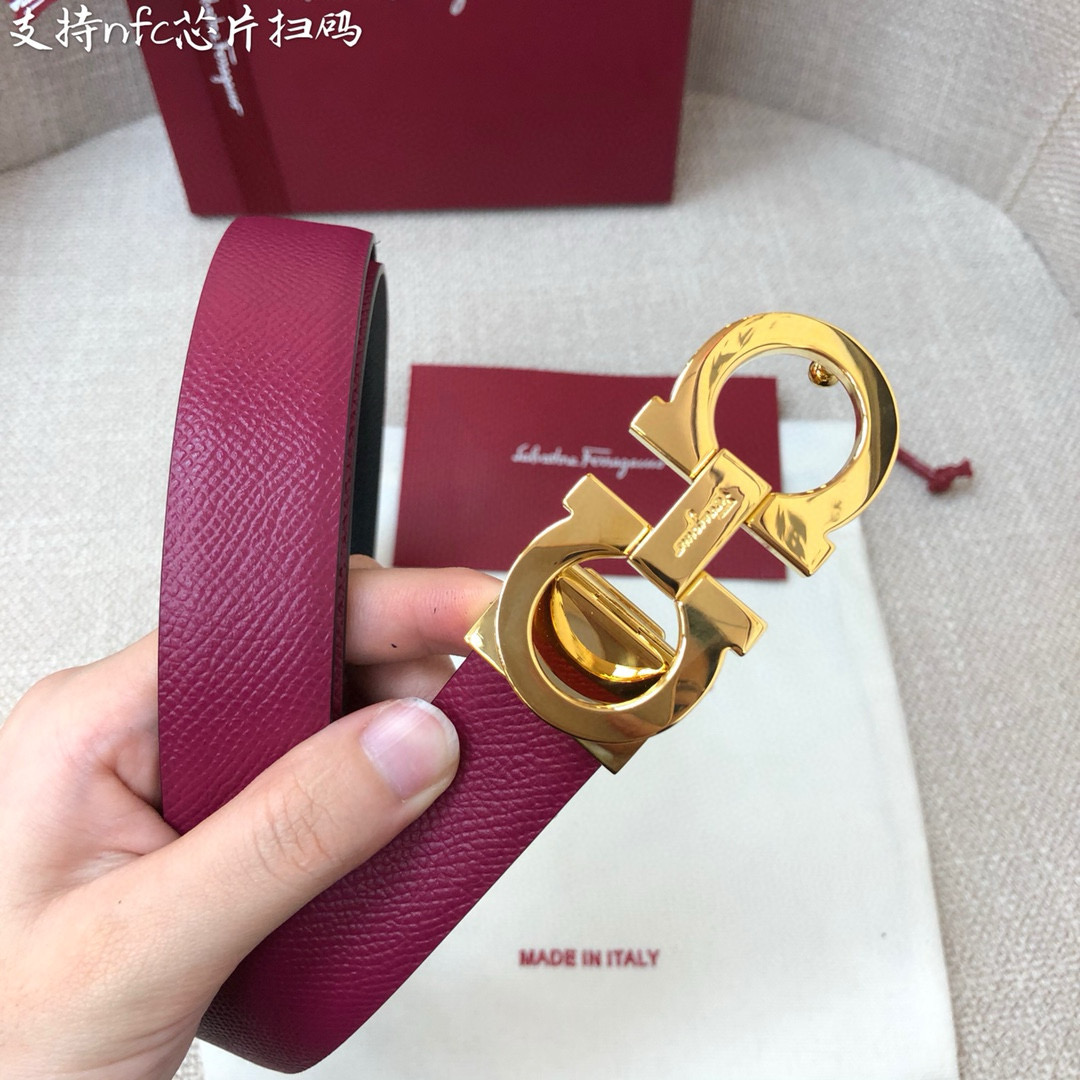 Salvatore Ferragamo Female Basic Belt Cow Leather 25mm-m