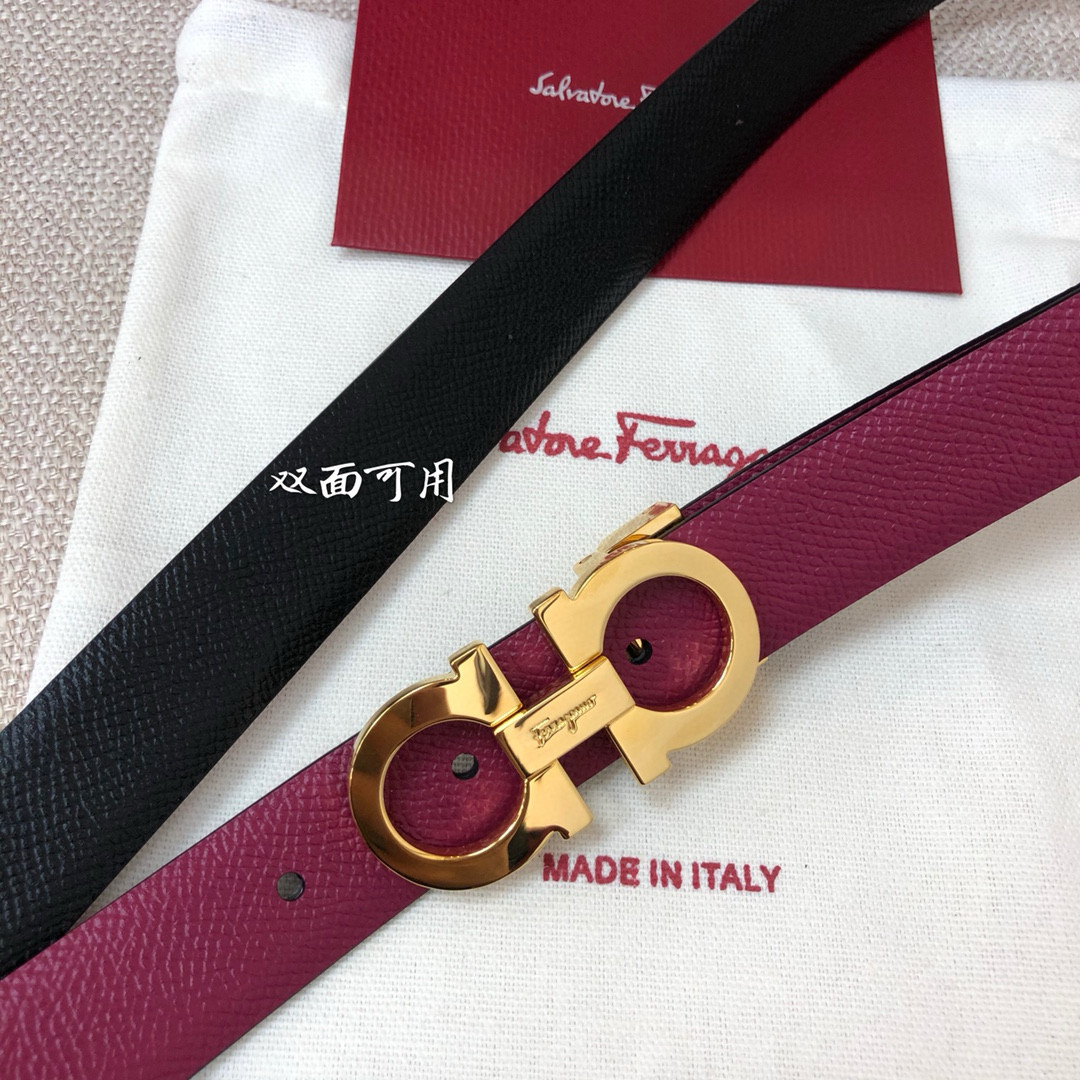 Salvatore Ferragamo Female Basic Belt Cow Leather 25mm-m